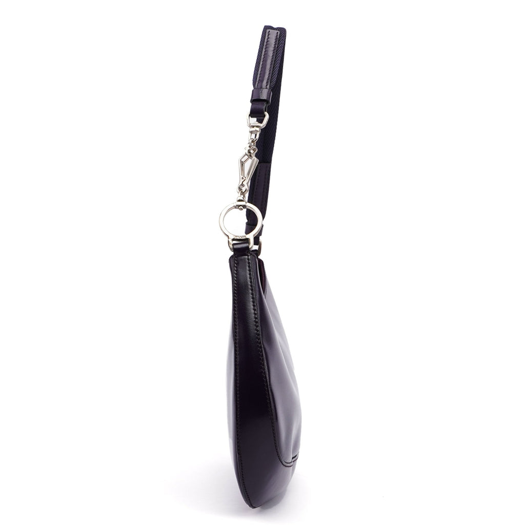 Purple Leather Cleo Bag