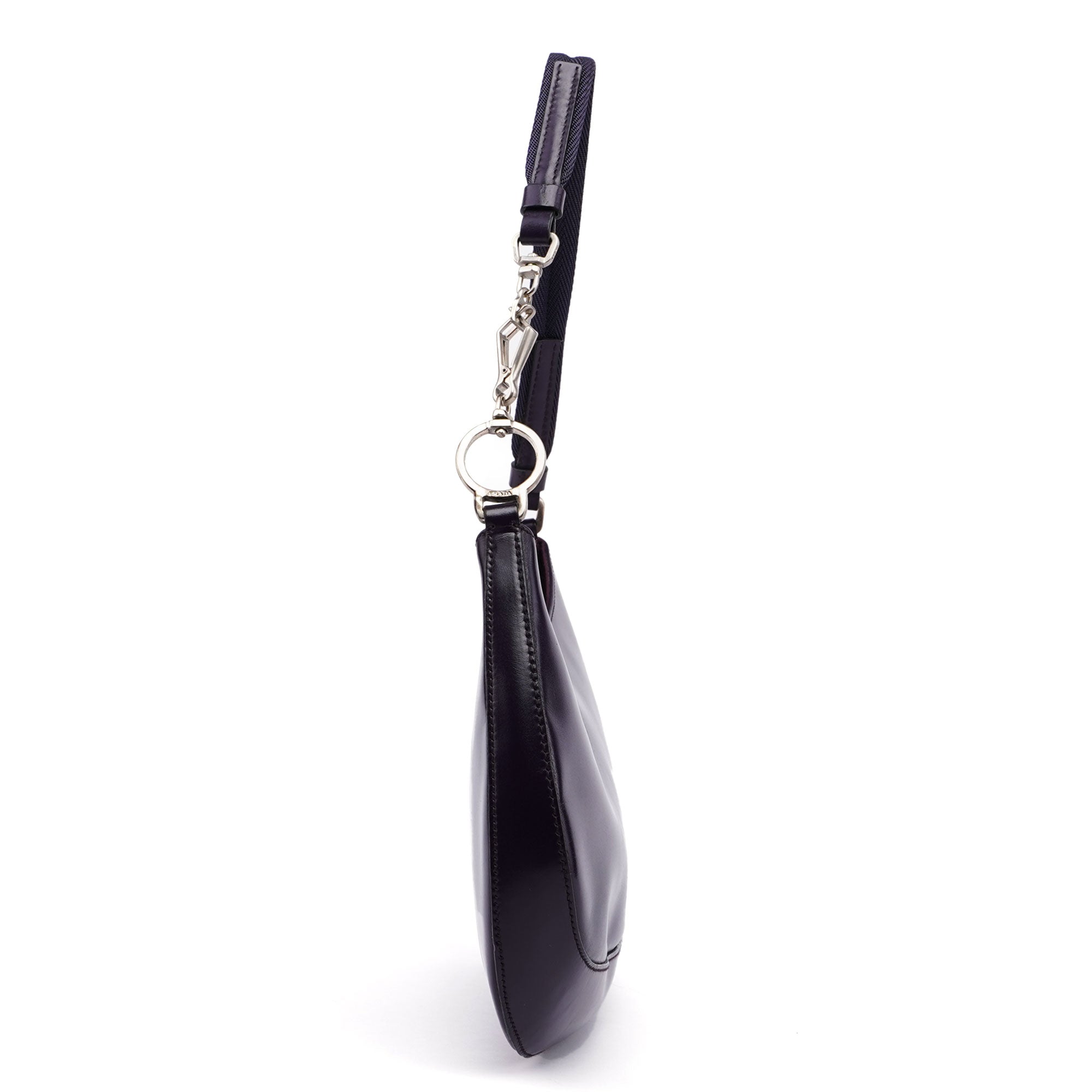 Purple Leather Cleo Bag