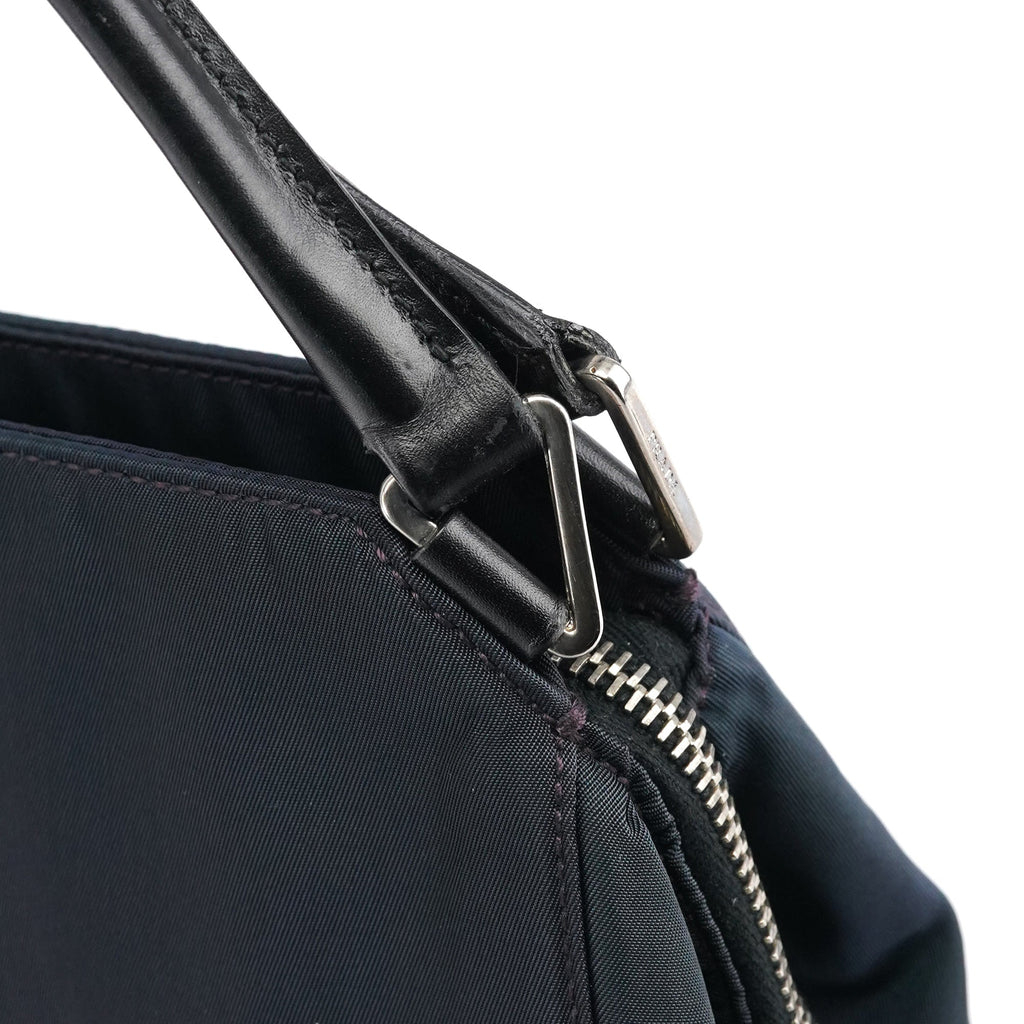 Purple Nylon Tessuto Chic Shoulder Bag