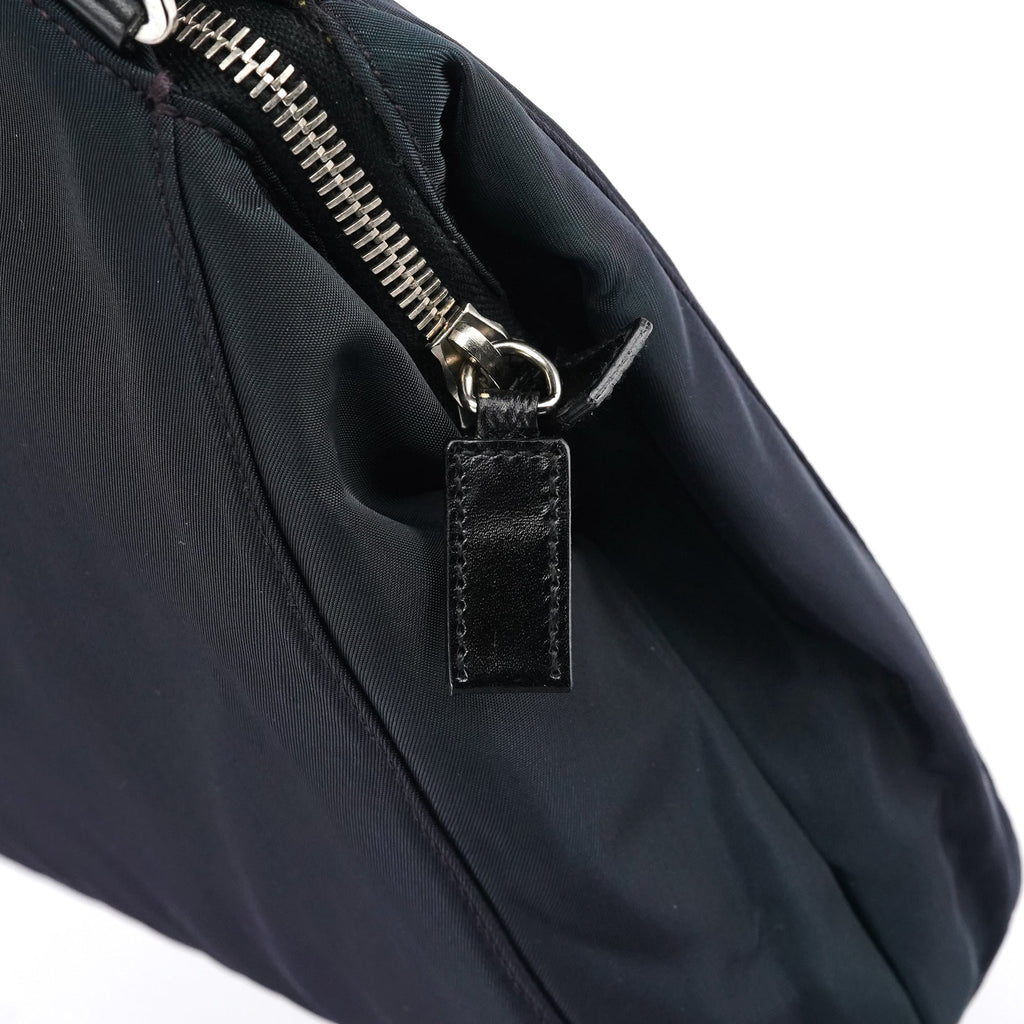 Purple Nylon Tessuto Chic Shoulder Bag