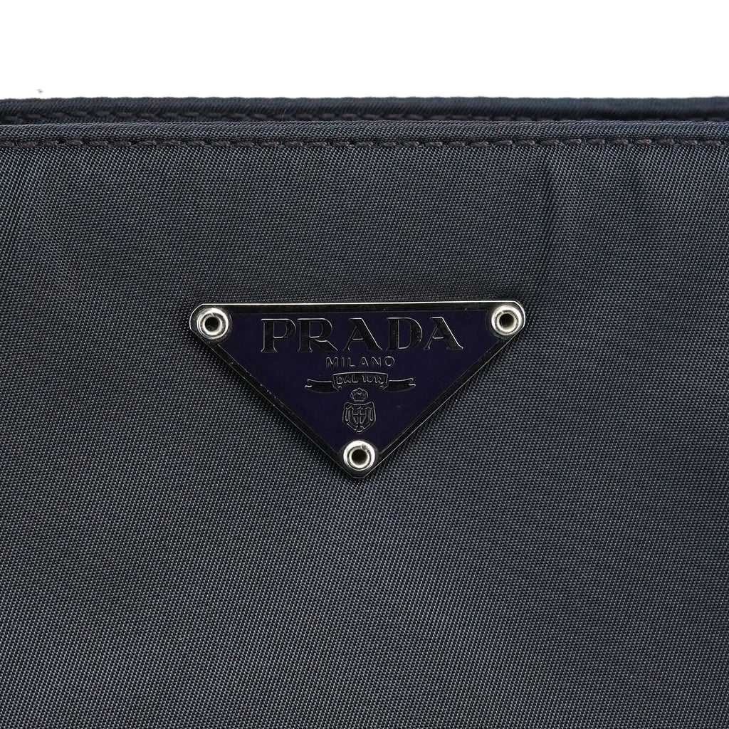 Purple Nylon Tessuto Chic Shoulder Bag