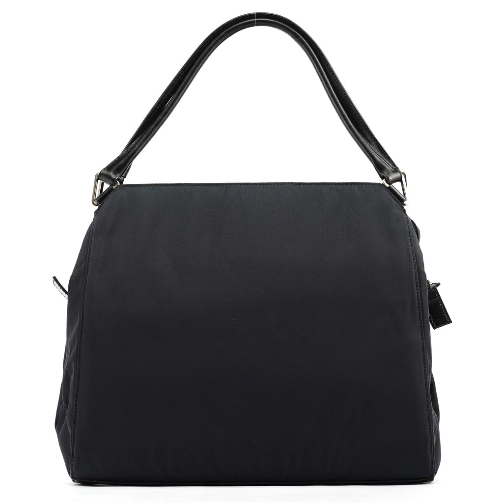 Purple Nylon Tessuto Chic Shoulder Bag