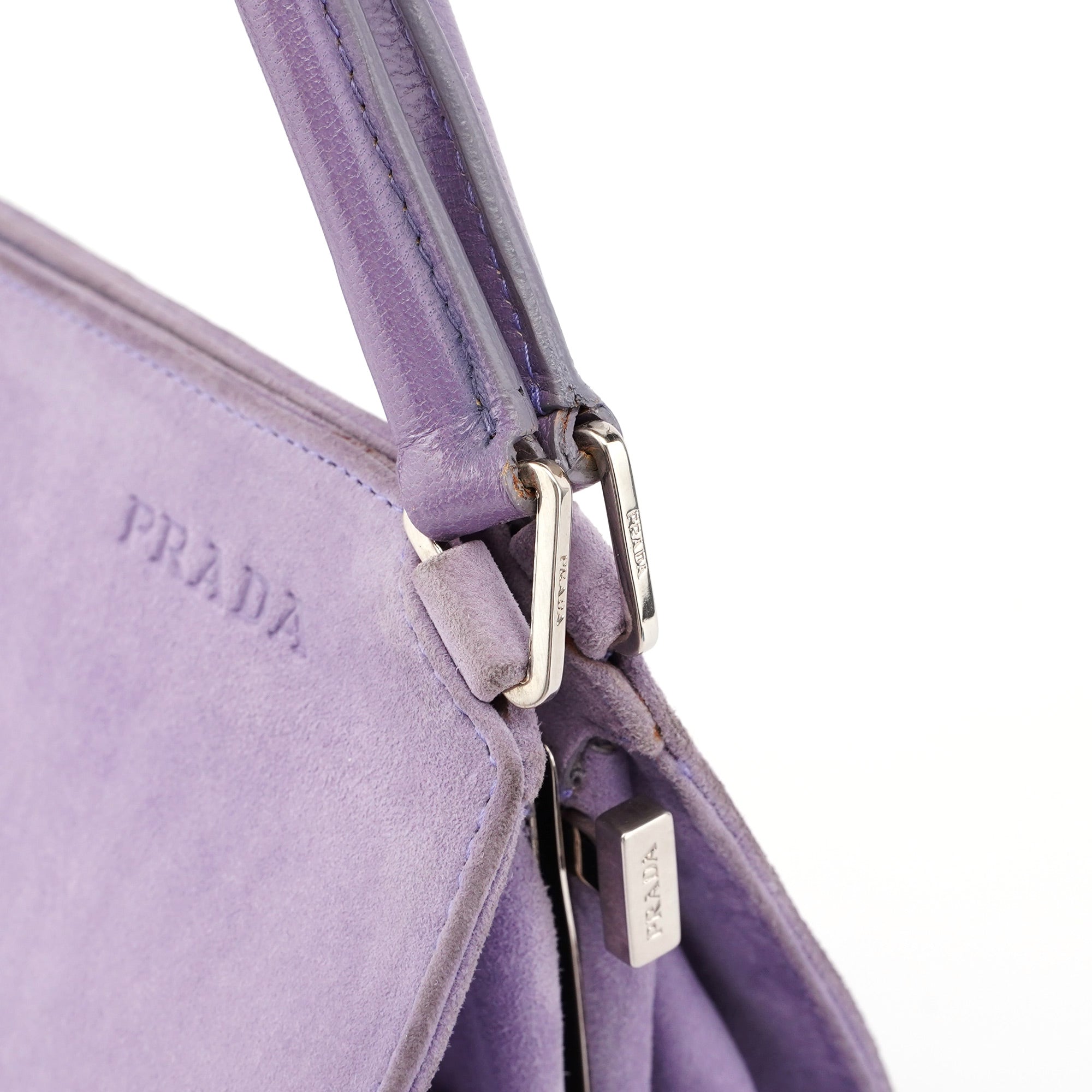 Purple Scamosciato Chic Shoulder Bag