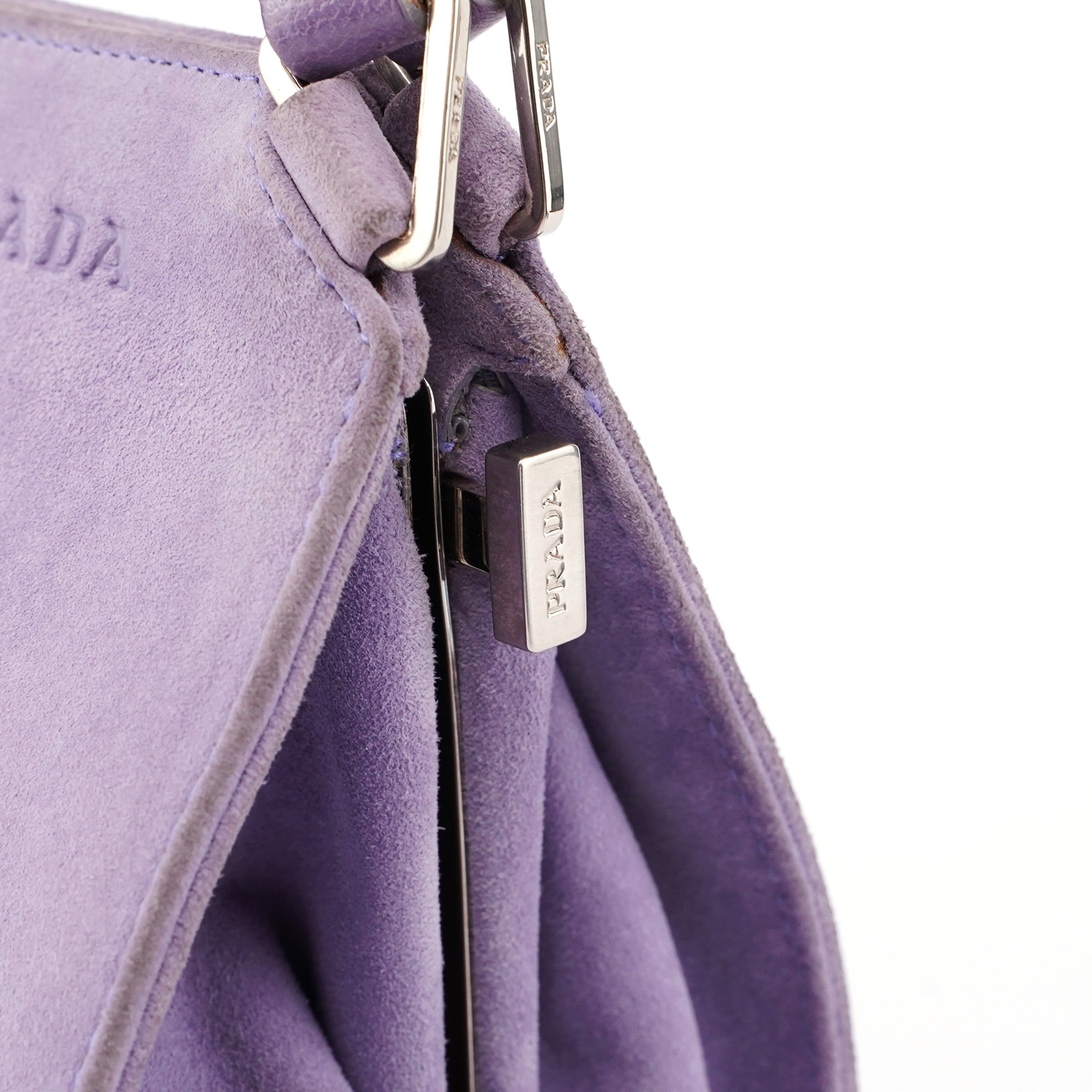 Purple Scamosciato Chic Shoulder Bag