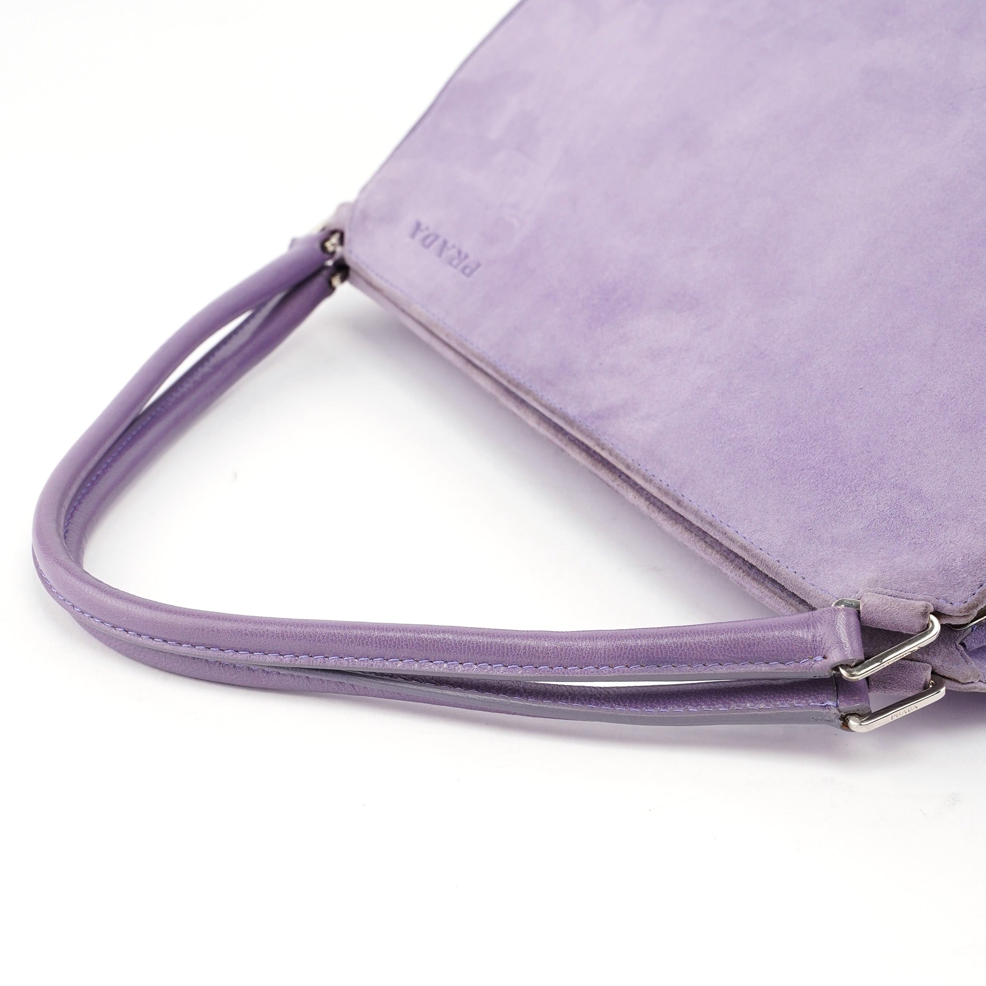 Purple Scamosciato Chic Shoulder Bag