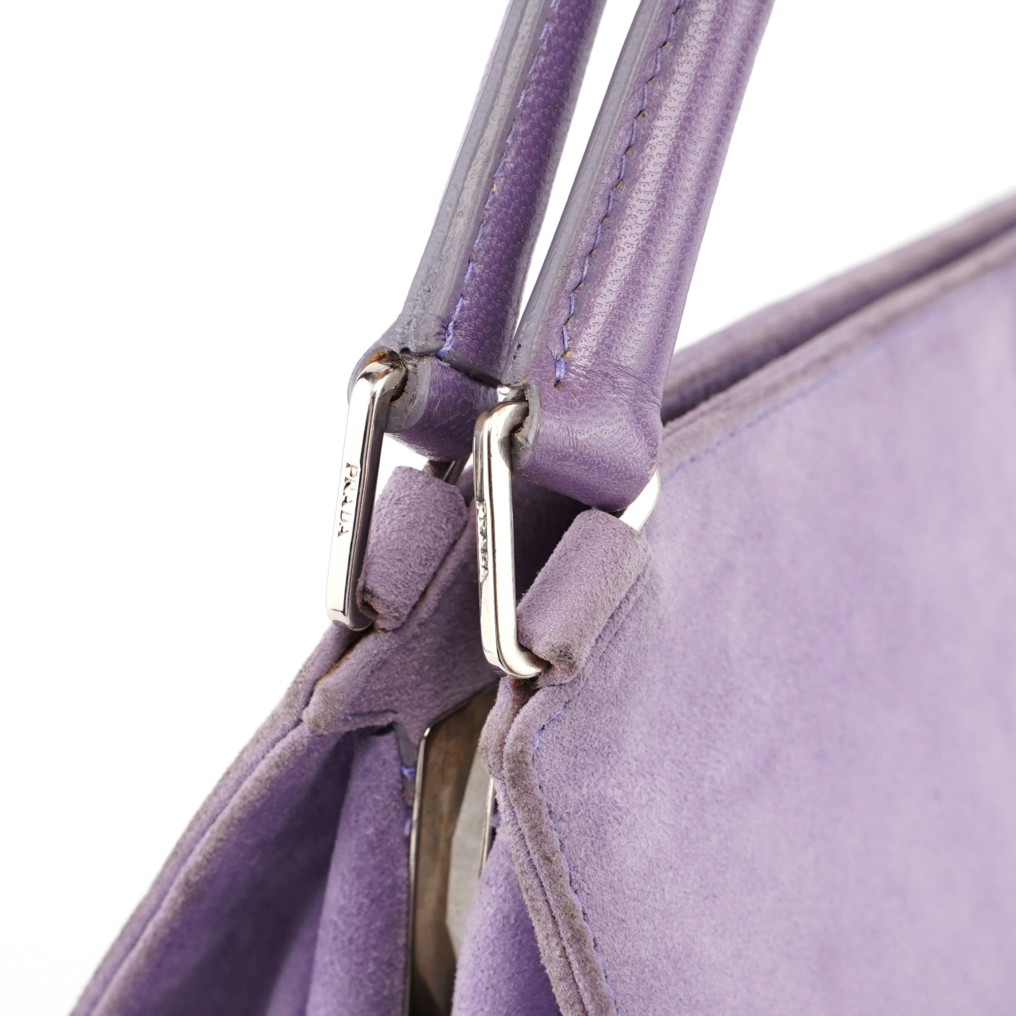 Purple Scamosciato Chic Shoulder Bag