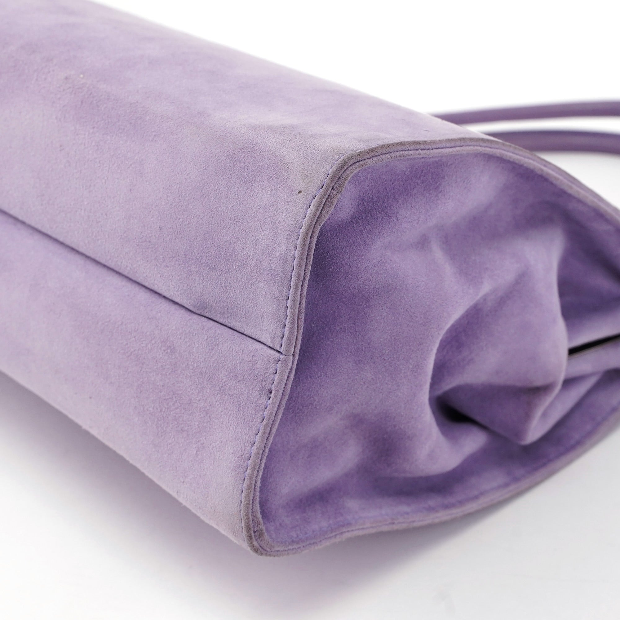 Purple Scamosciato Chic Shoulder Bag