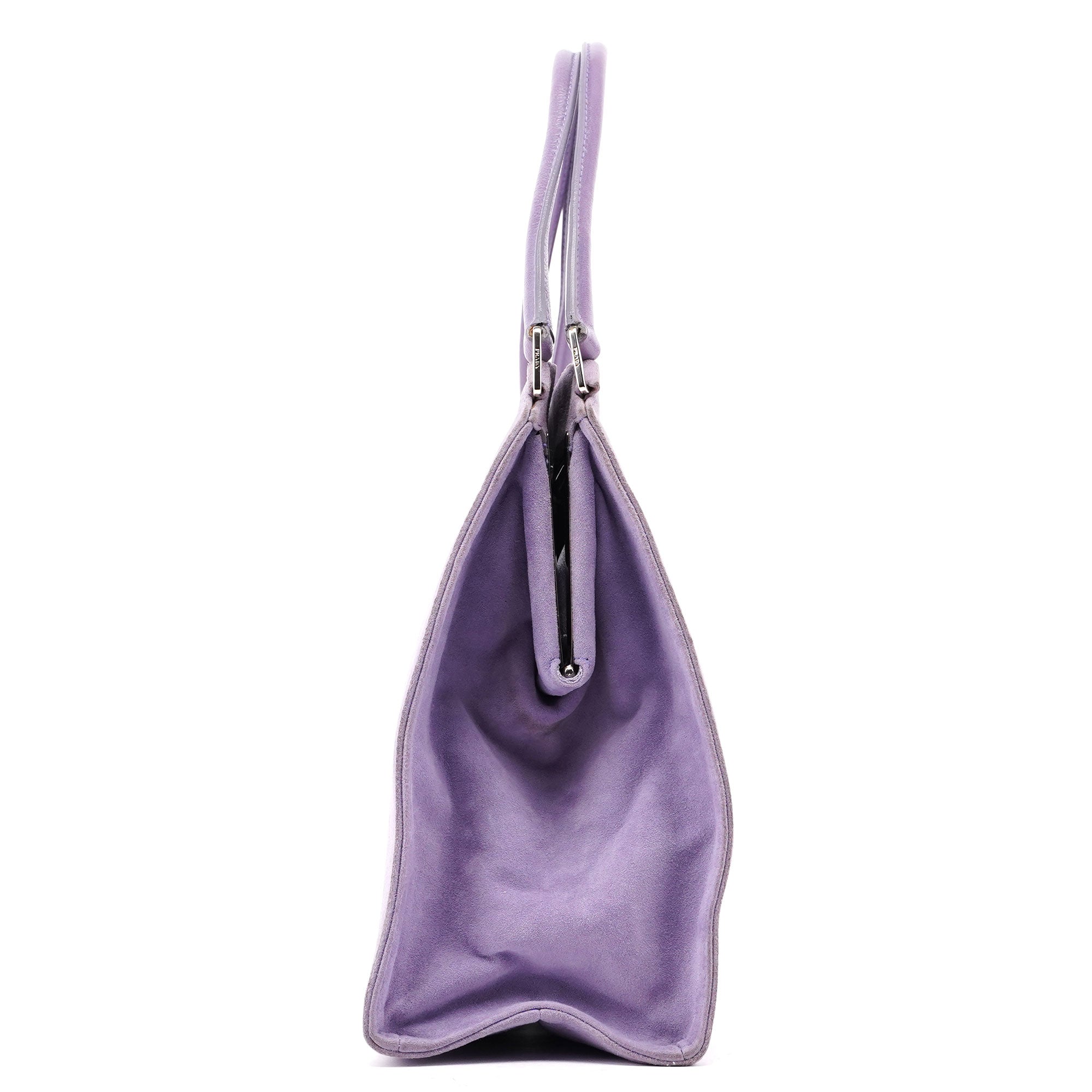 Purple Scamosciato Chic Shoulder Bag