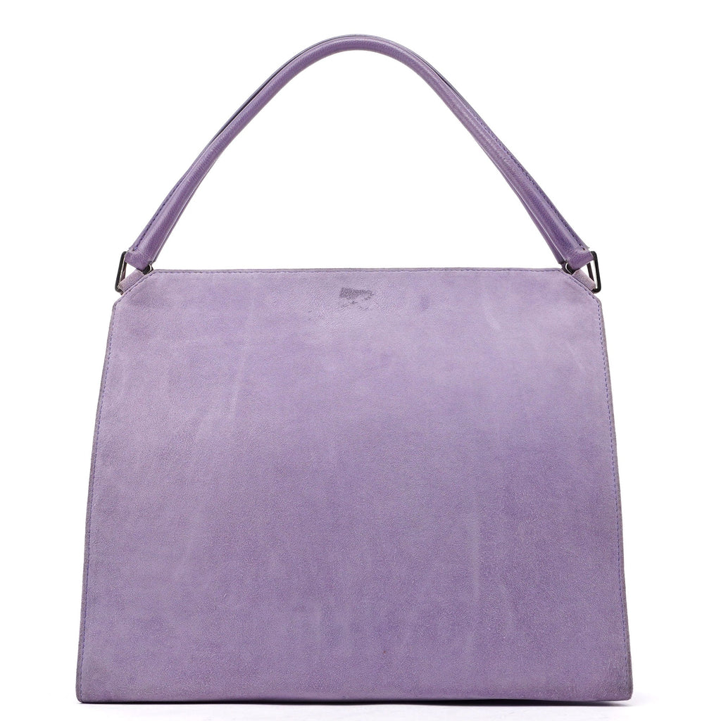 Purple Scamosciato Chic Shoulder Bag