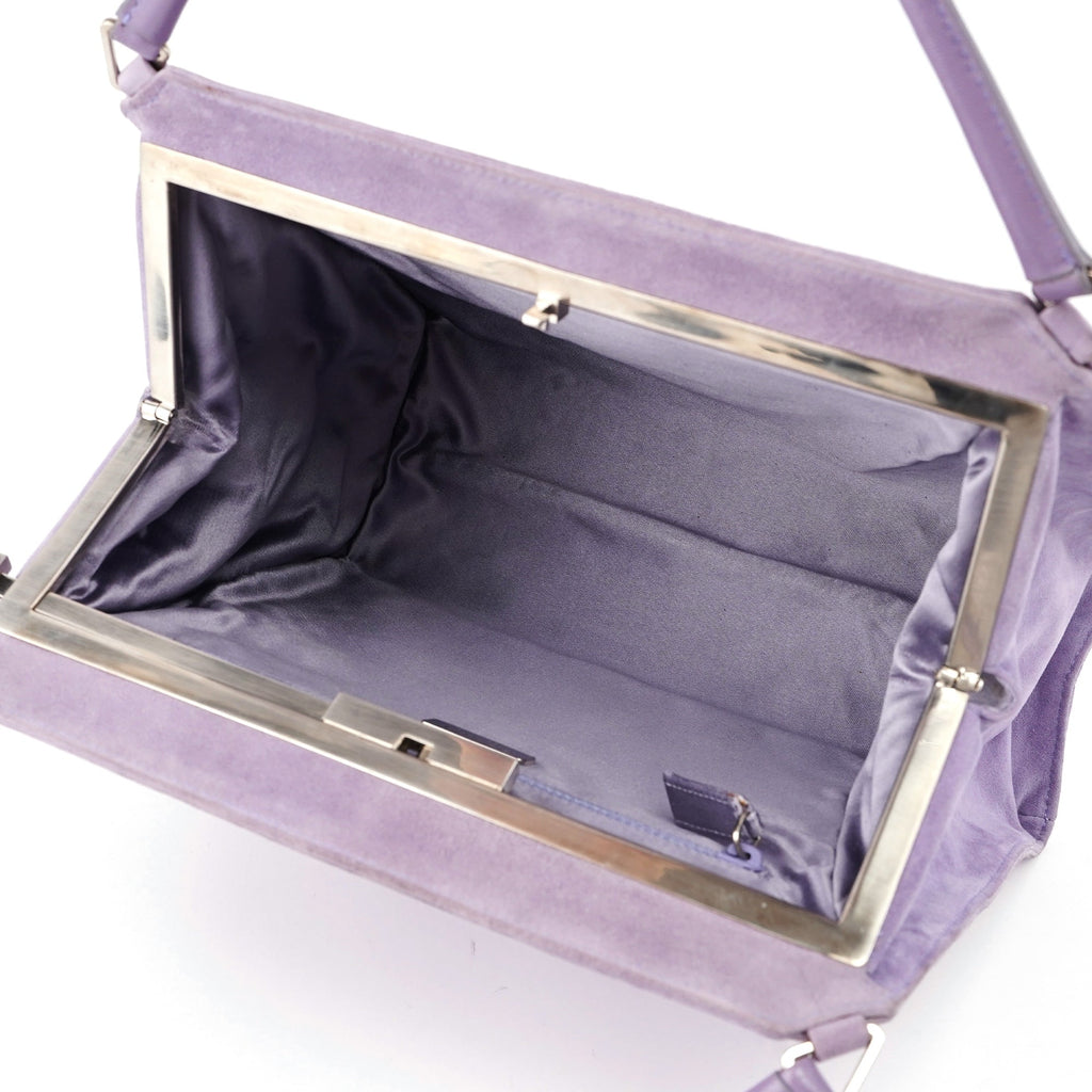 Purple Scamosciato Chic Shoulder Bag
