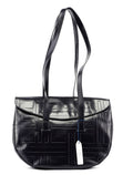 Purple Spazzolato Embossed Tote Bag