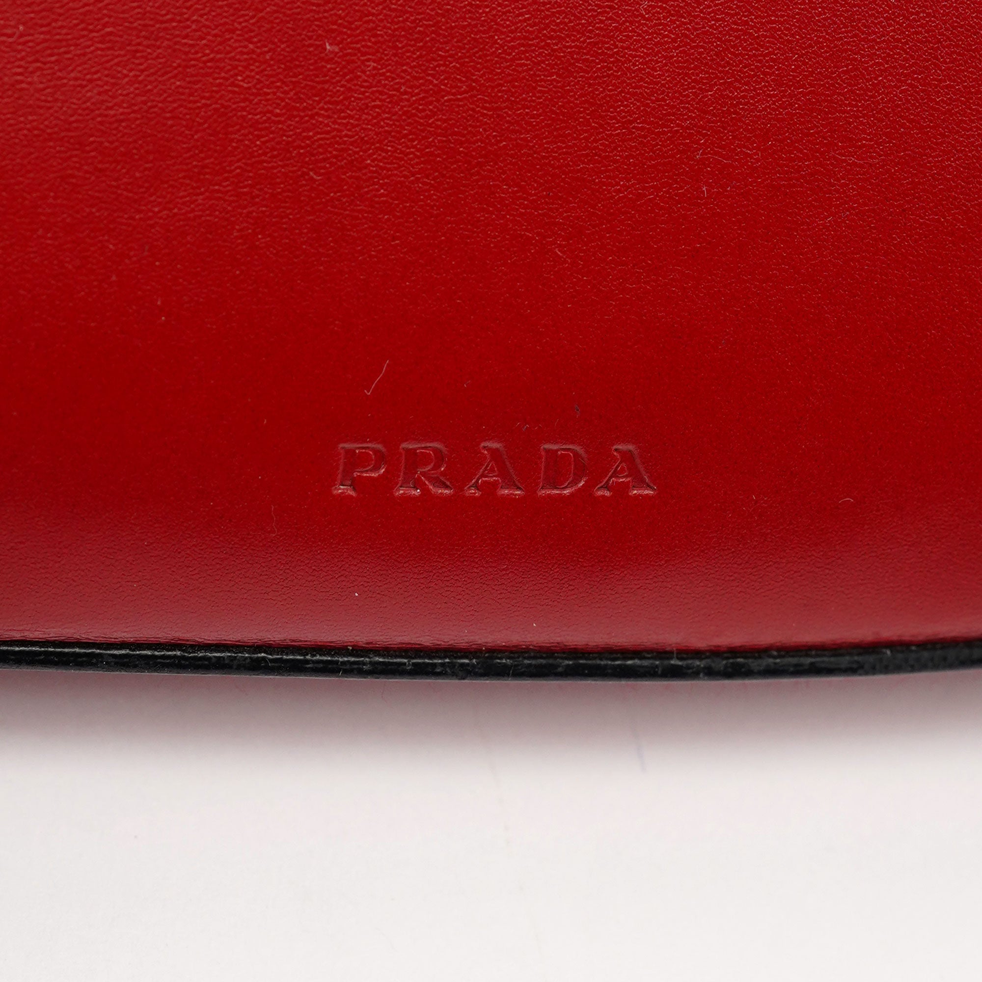 Red Calfskin Cleo Shoulder Bag