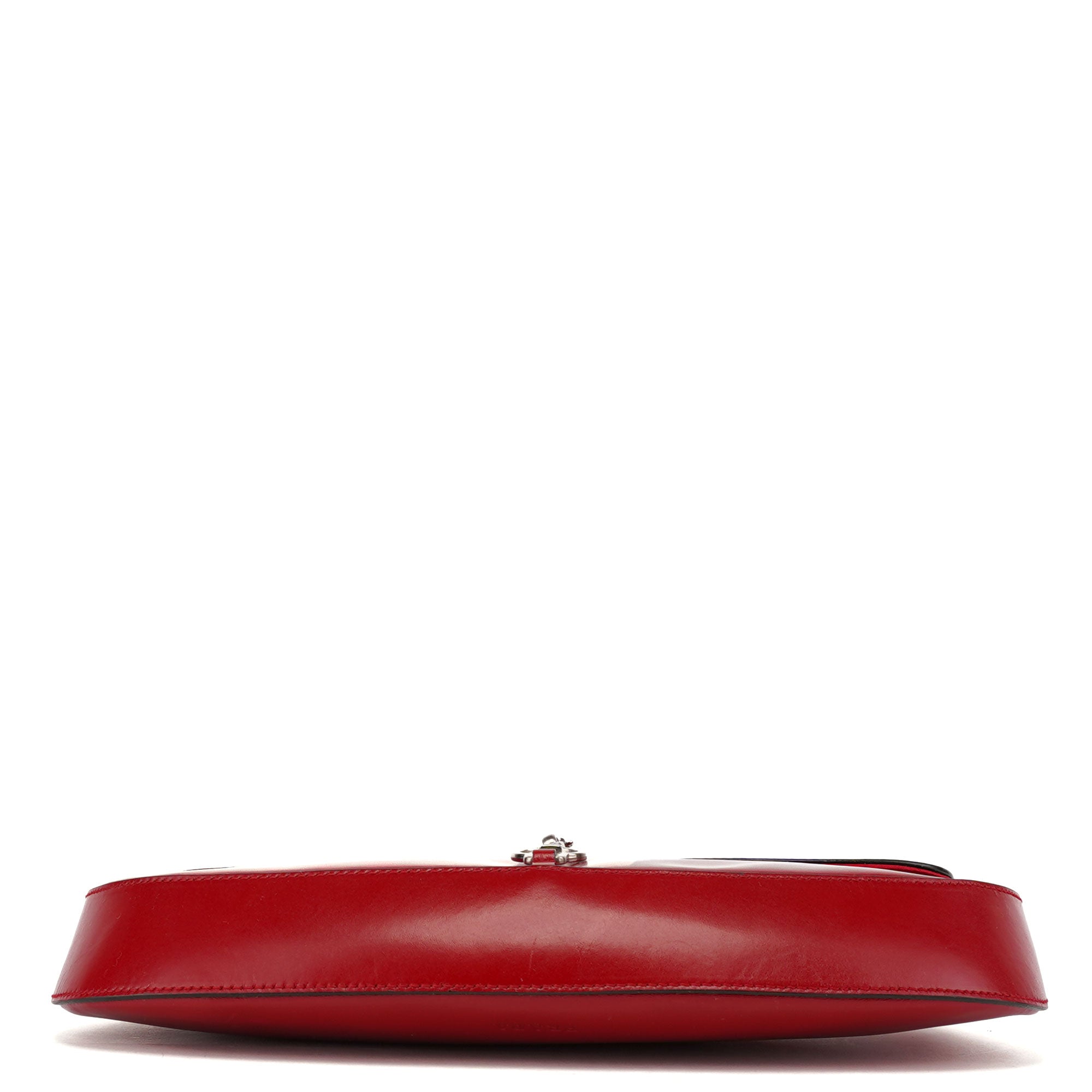 Red Calfskin Cleo Shoulder Bag