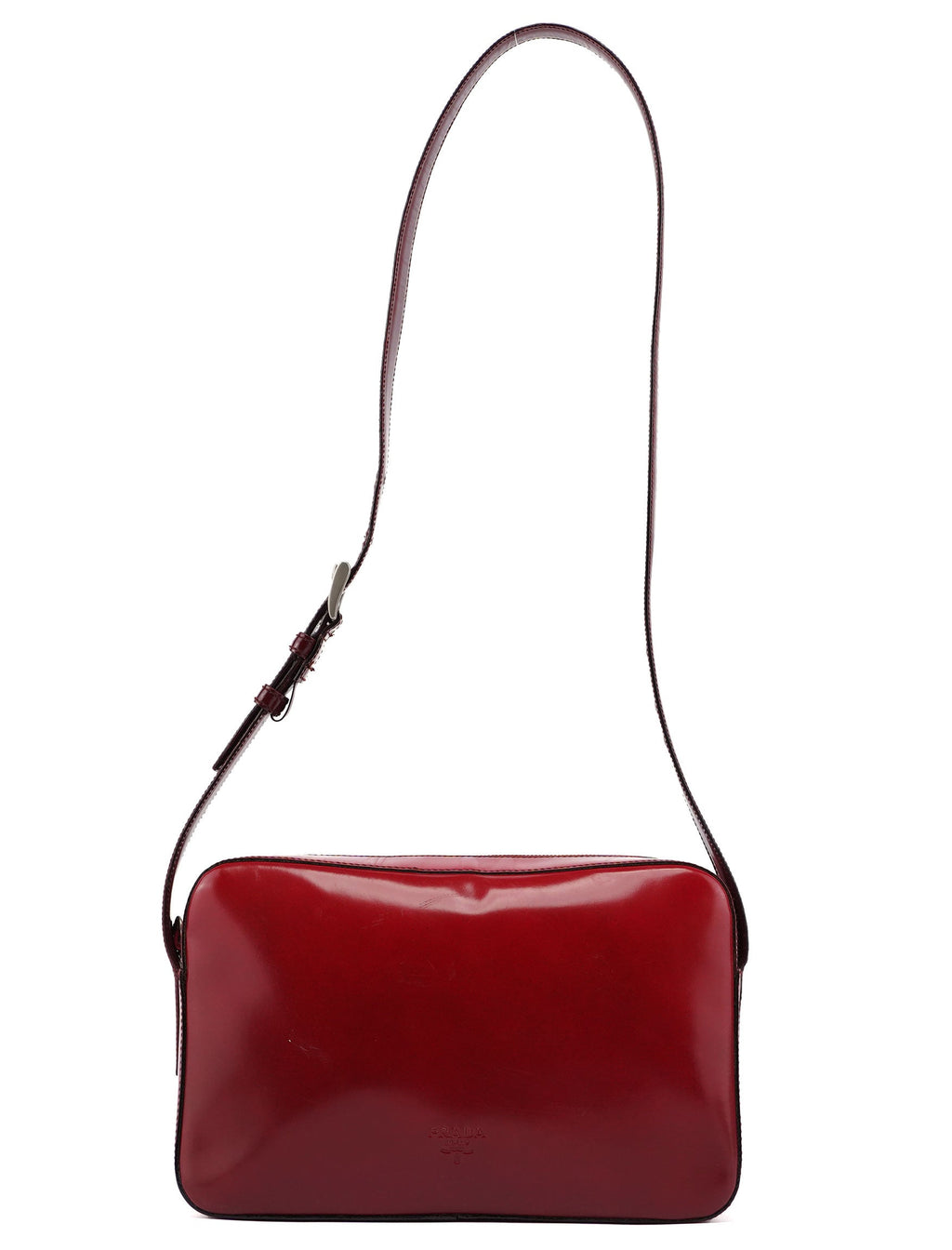 Red Spazzolato Crossbody