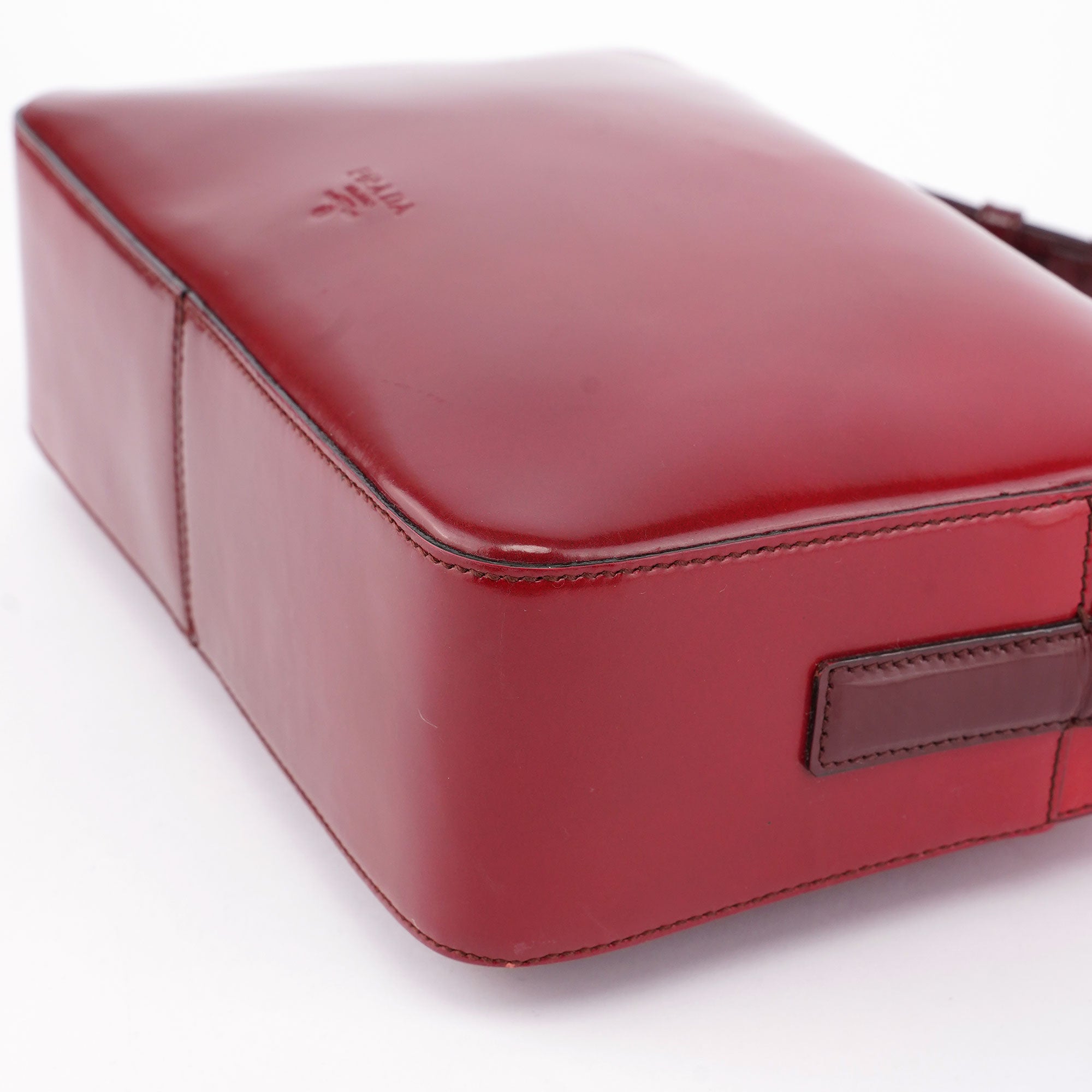 Red Spazzolato Crossbody