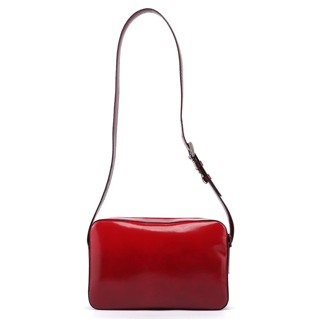 Red Spazzolato Crossbody
