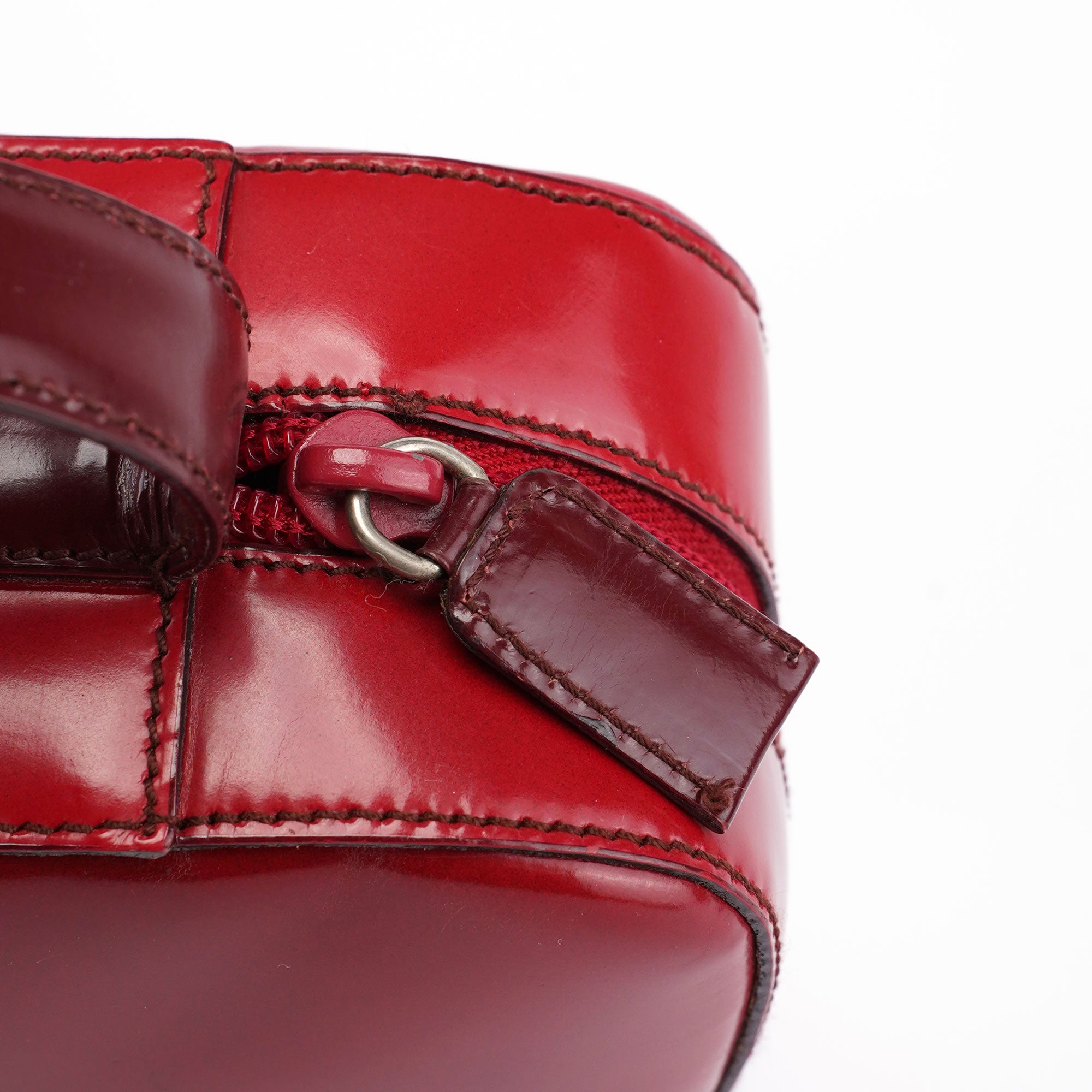 Red Spazzolato Crossbody