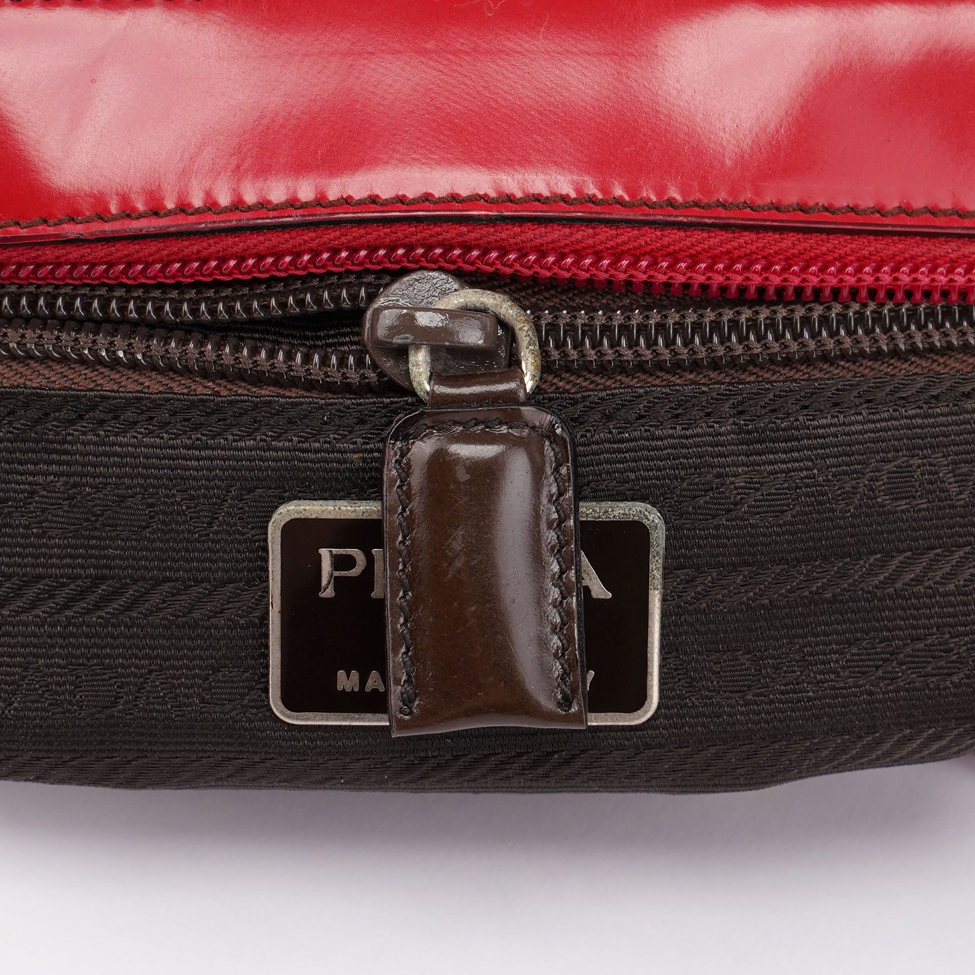Red Spazzolato Crossbody