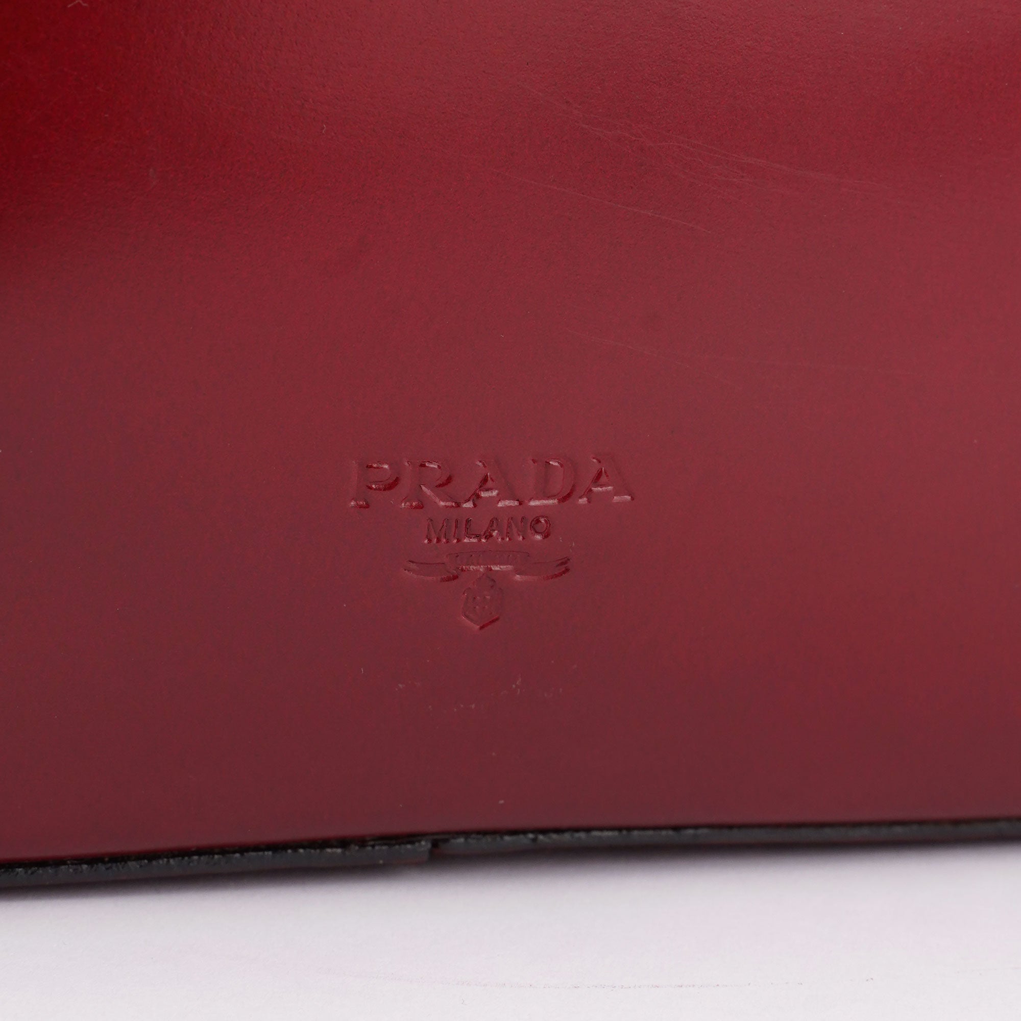 Red Spazzolato Crossbody