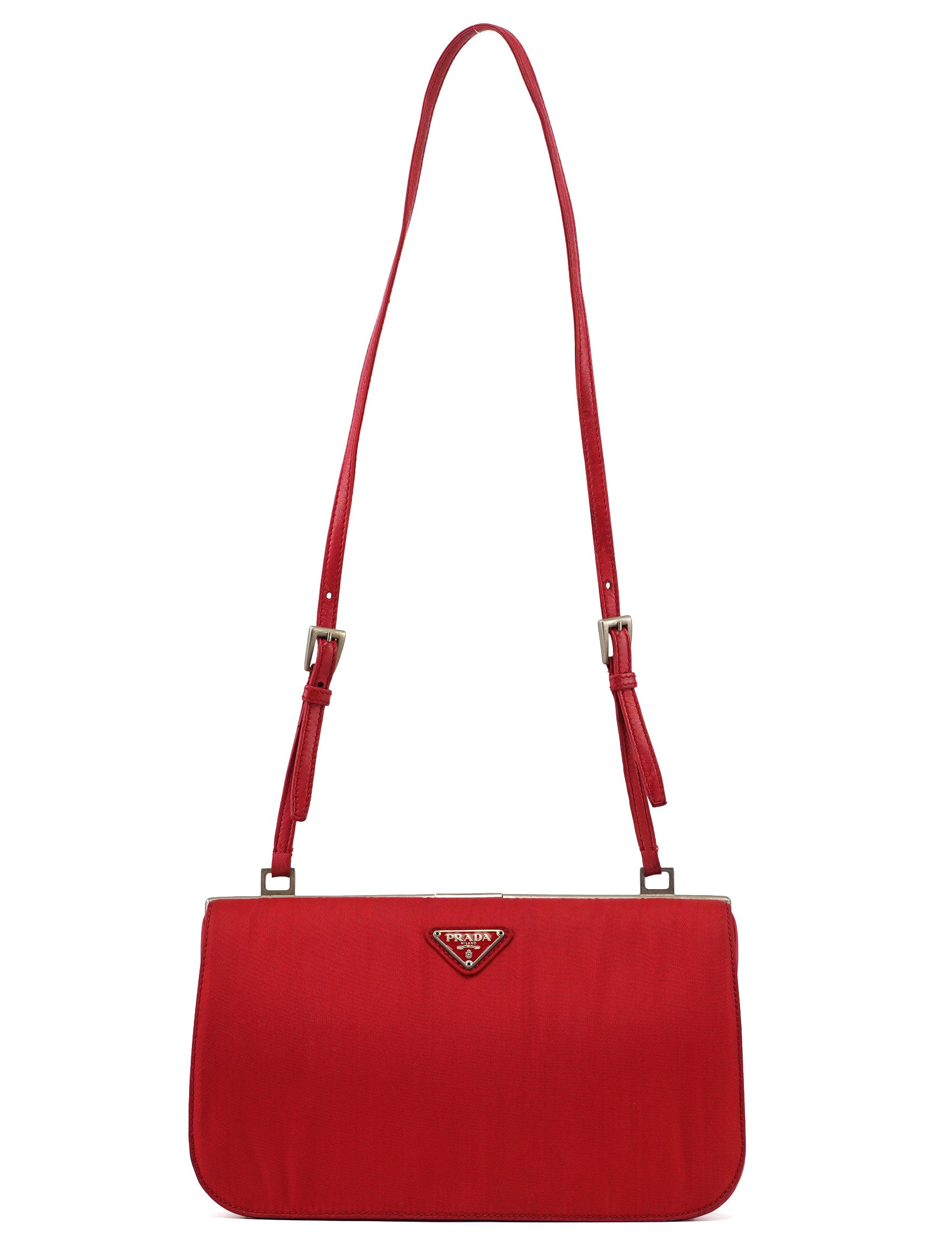 Red Tessuto Clutch Bag
