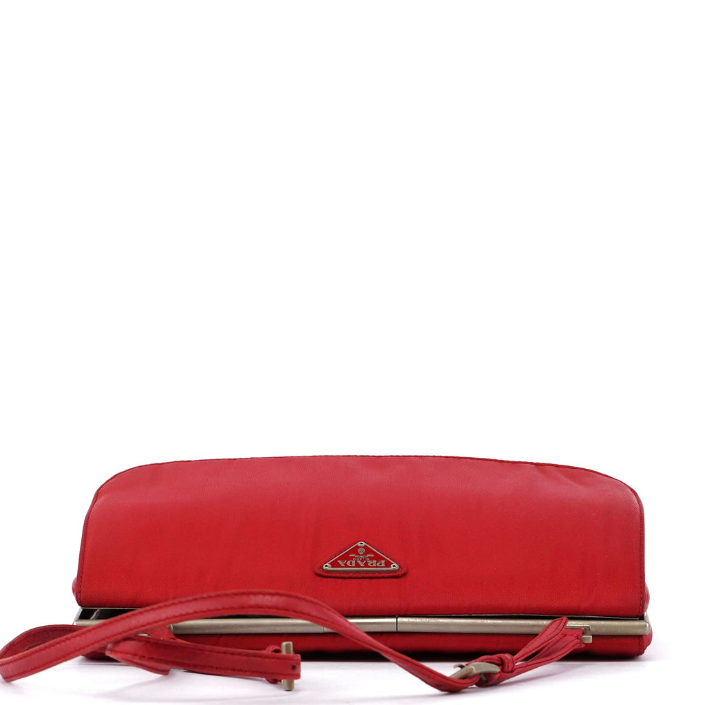 Red Tessuto Clutch Bag