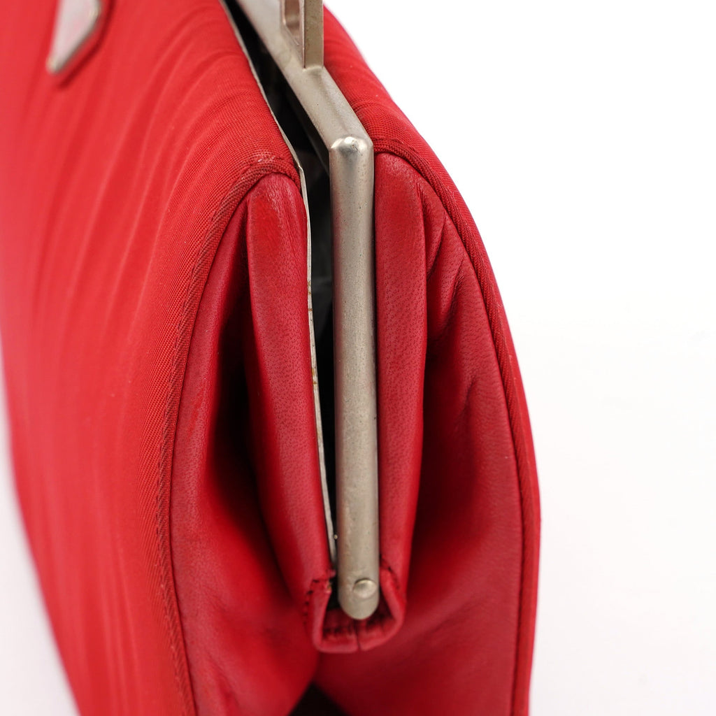 Red Tessuto Clutch Bag
