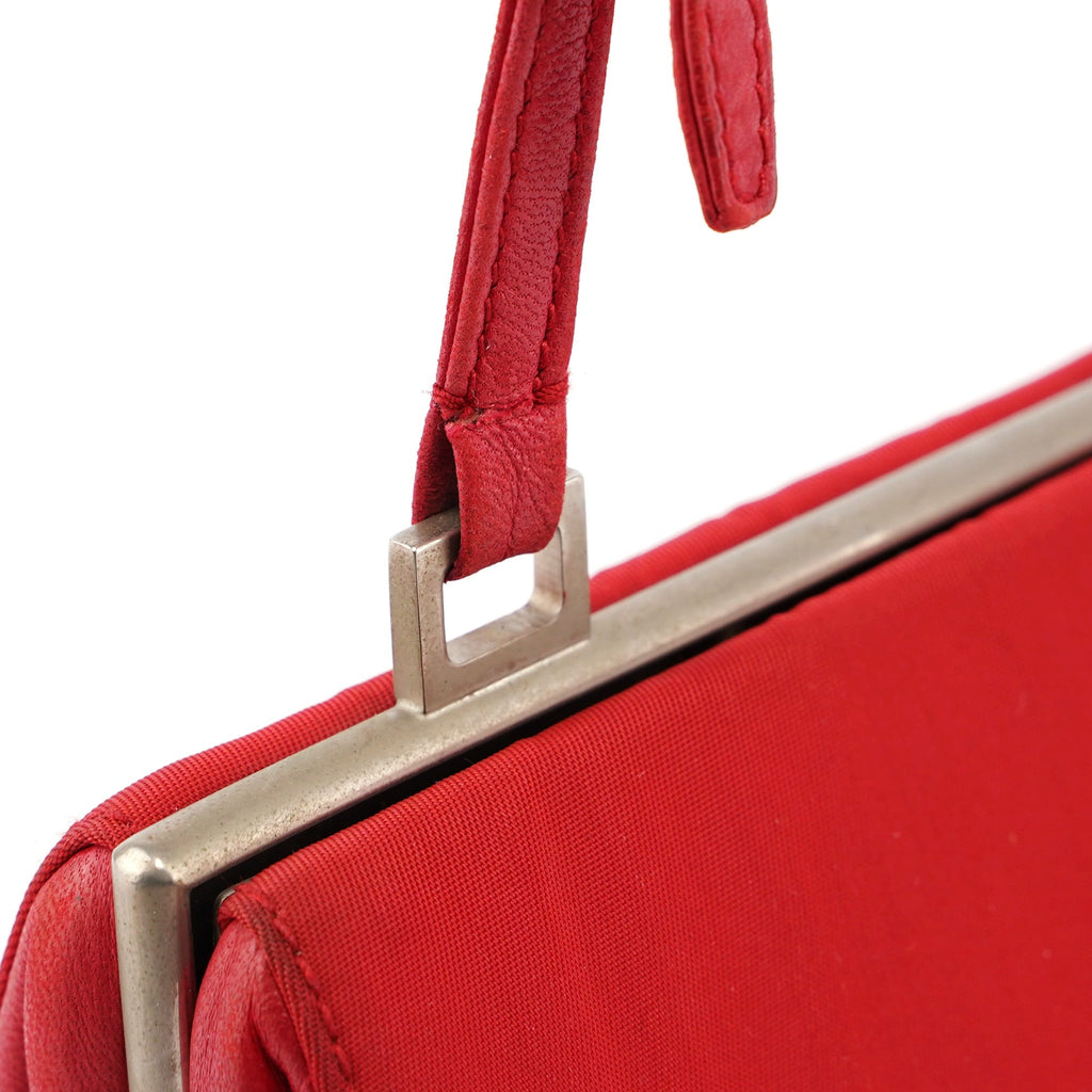 Red Tessuto Clutch Bag