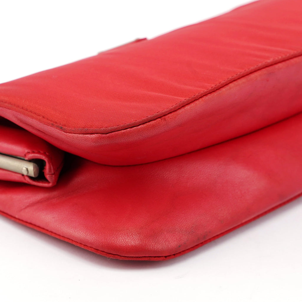 Red Tessuto Clutch Bag