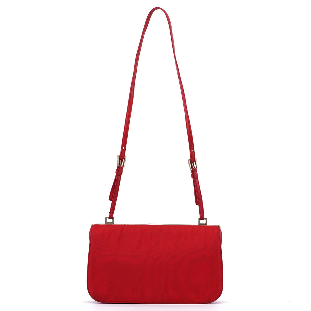 Red Tessuto Clutch Bag
