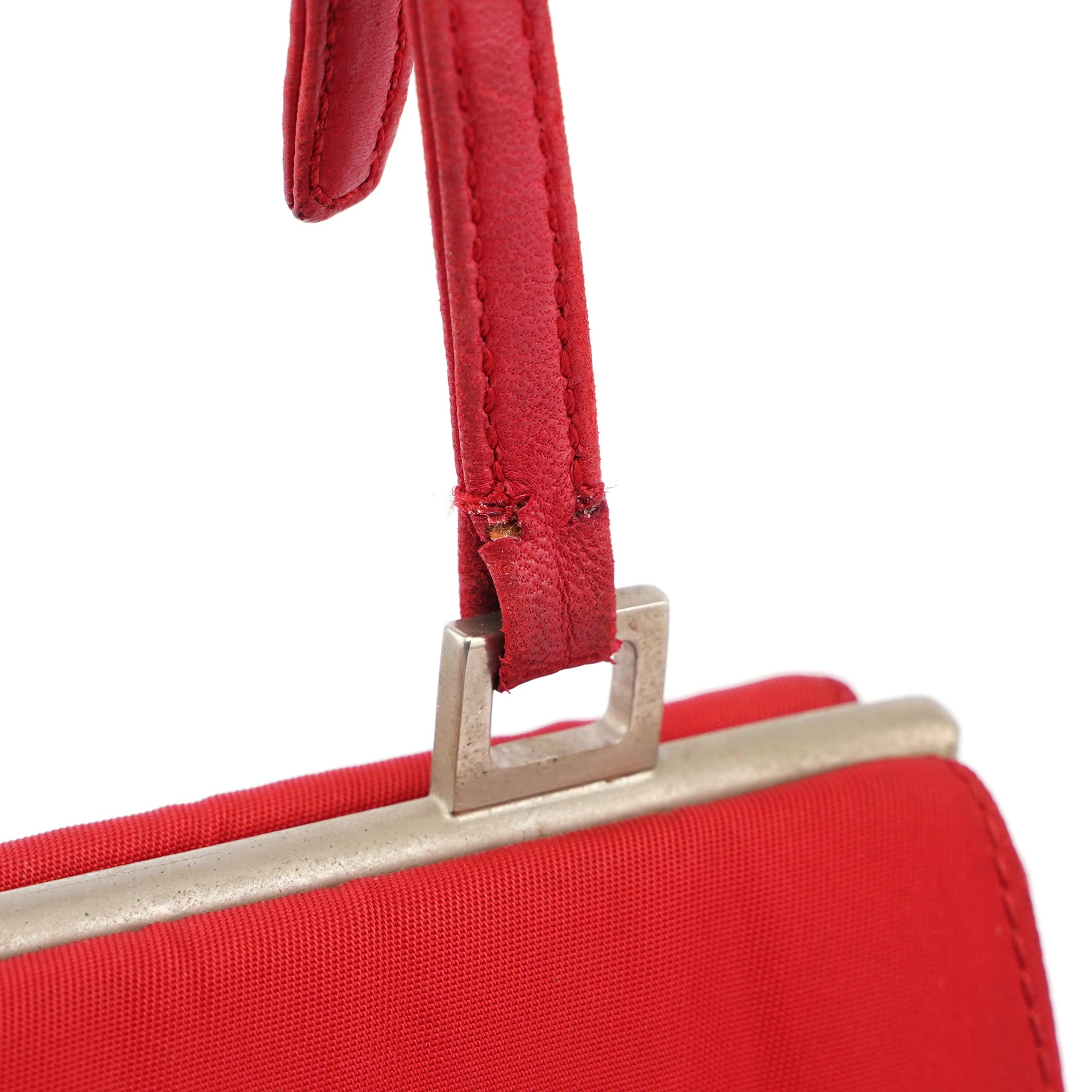 Red Tessuto Clutch Bag