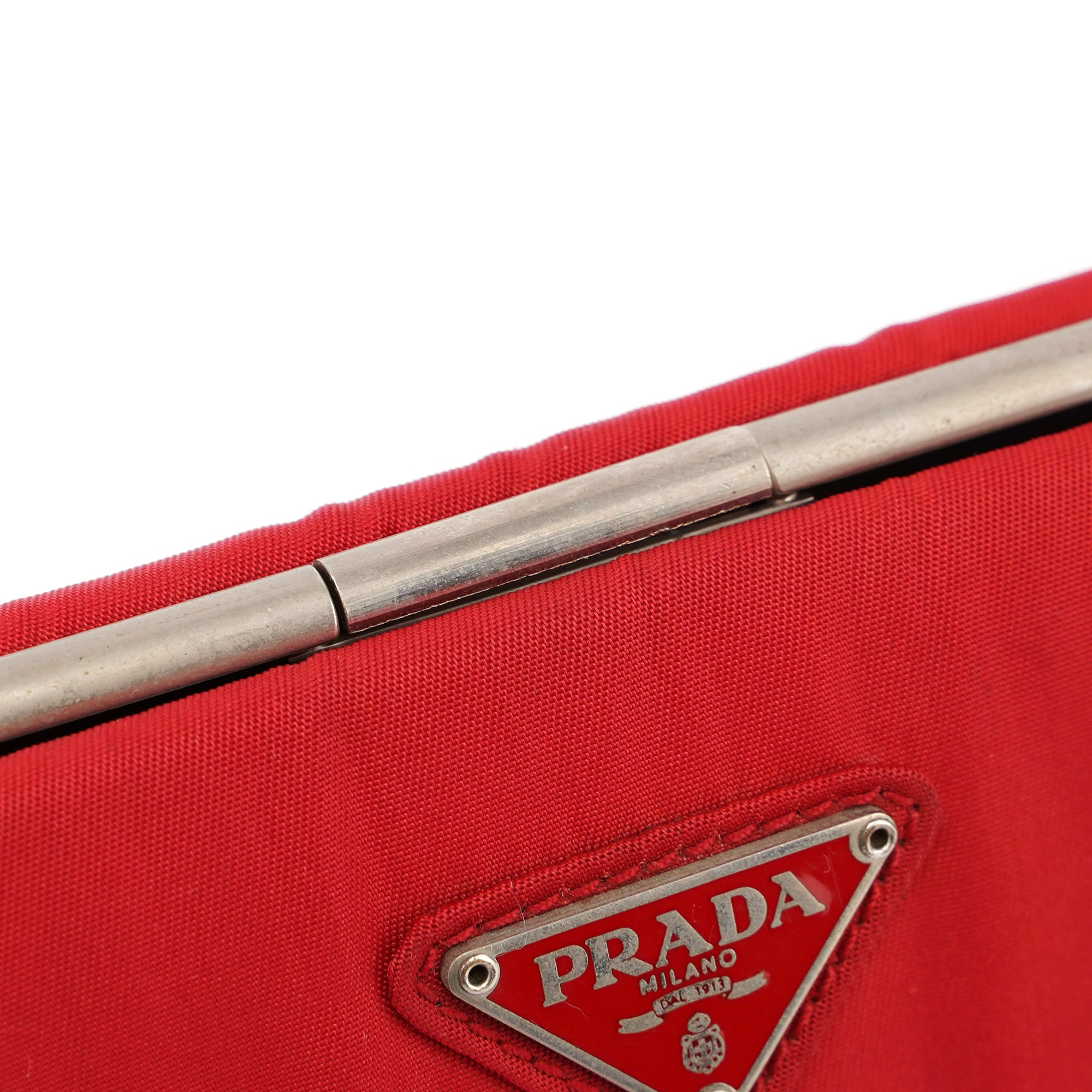 Red Tessuto Clutch Bag