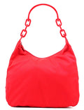 Red Tessuto Plastic Shoulder Bag