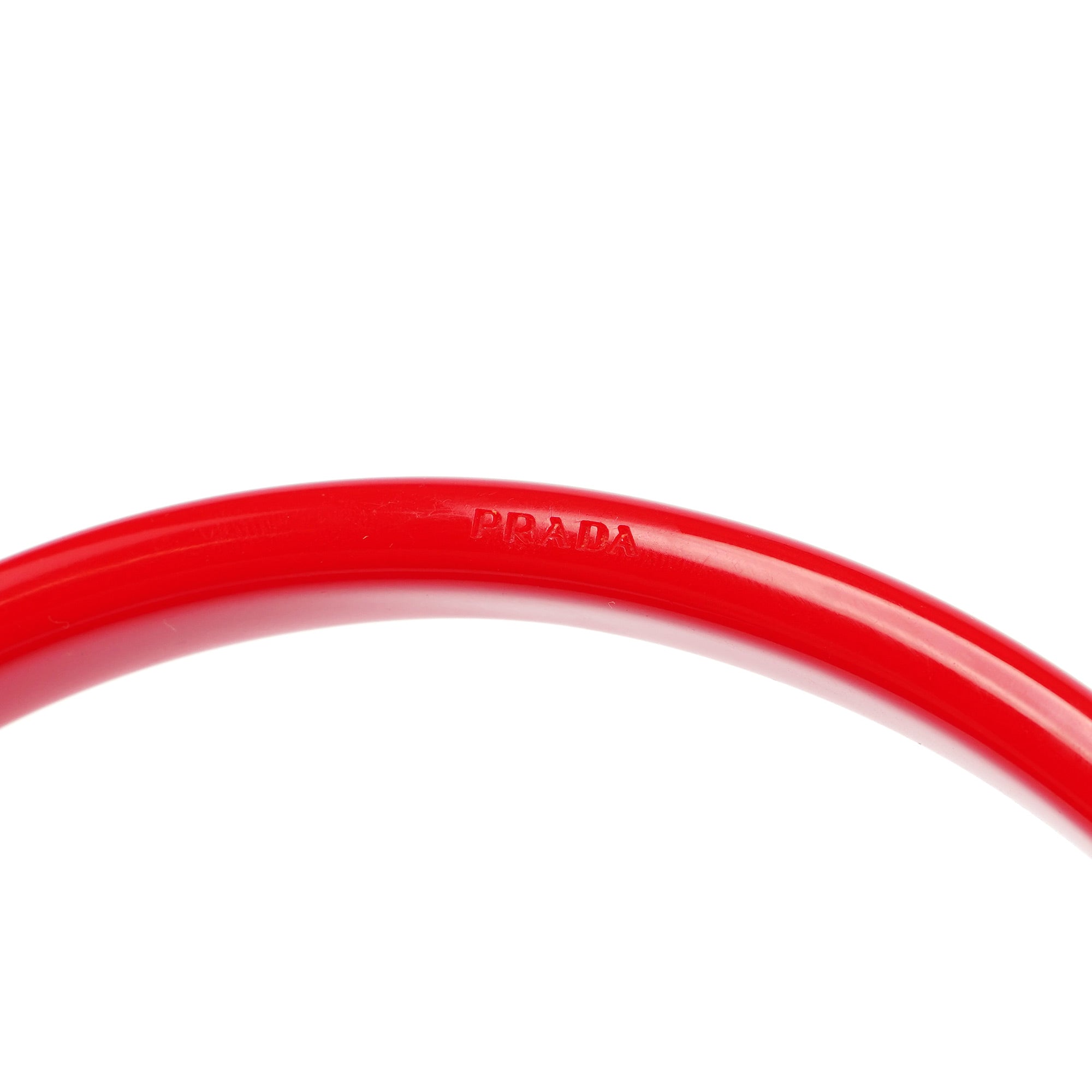 Red Tessuto Plastic Shoulder Bag