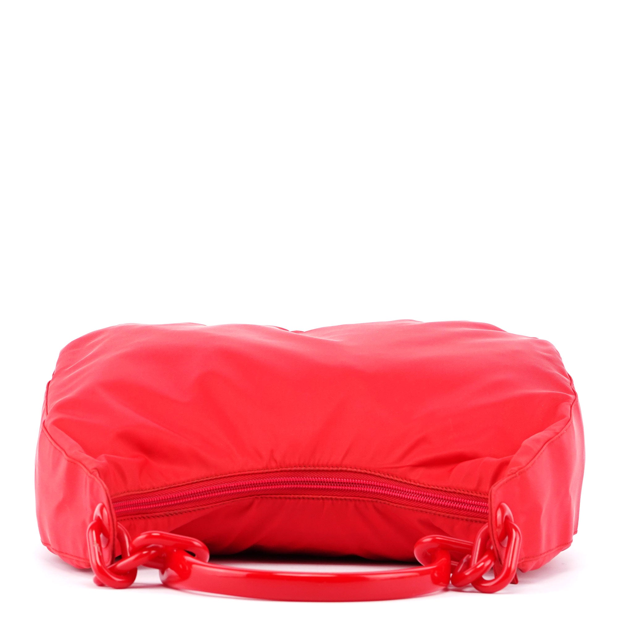 Red Tessuto Plastic Shoulder Bag