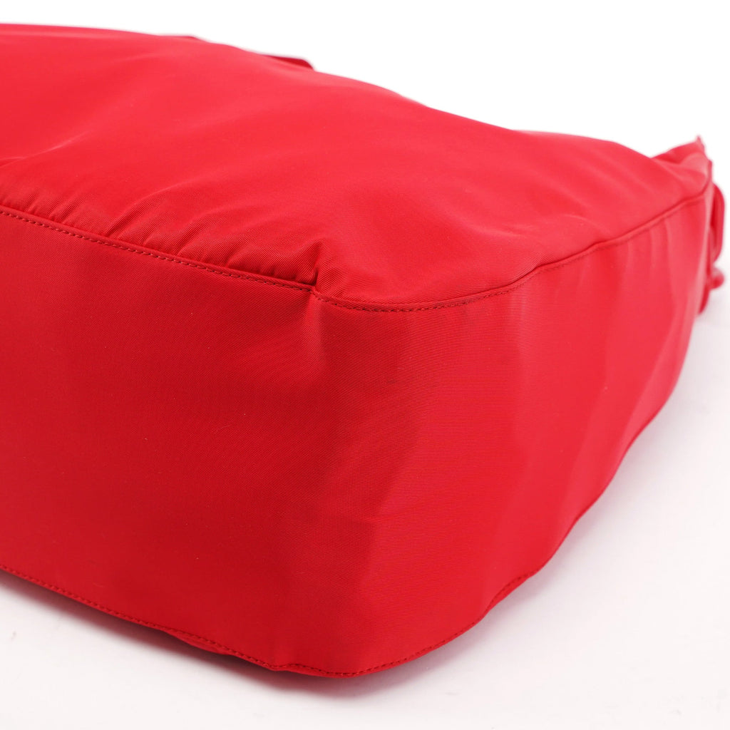 Red Tessuto Plastic Shoulder Bag