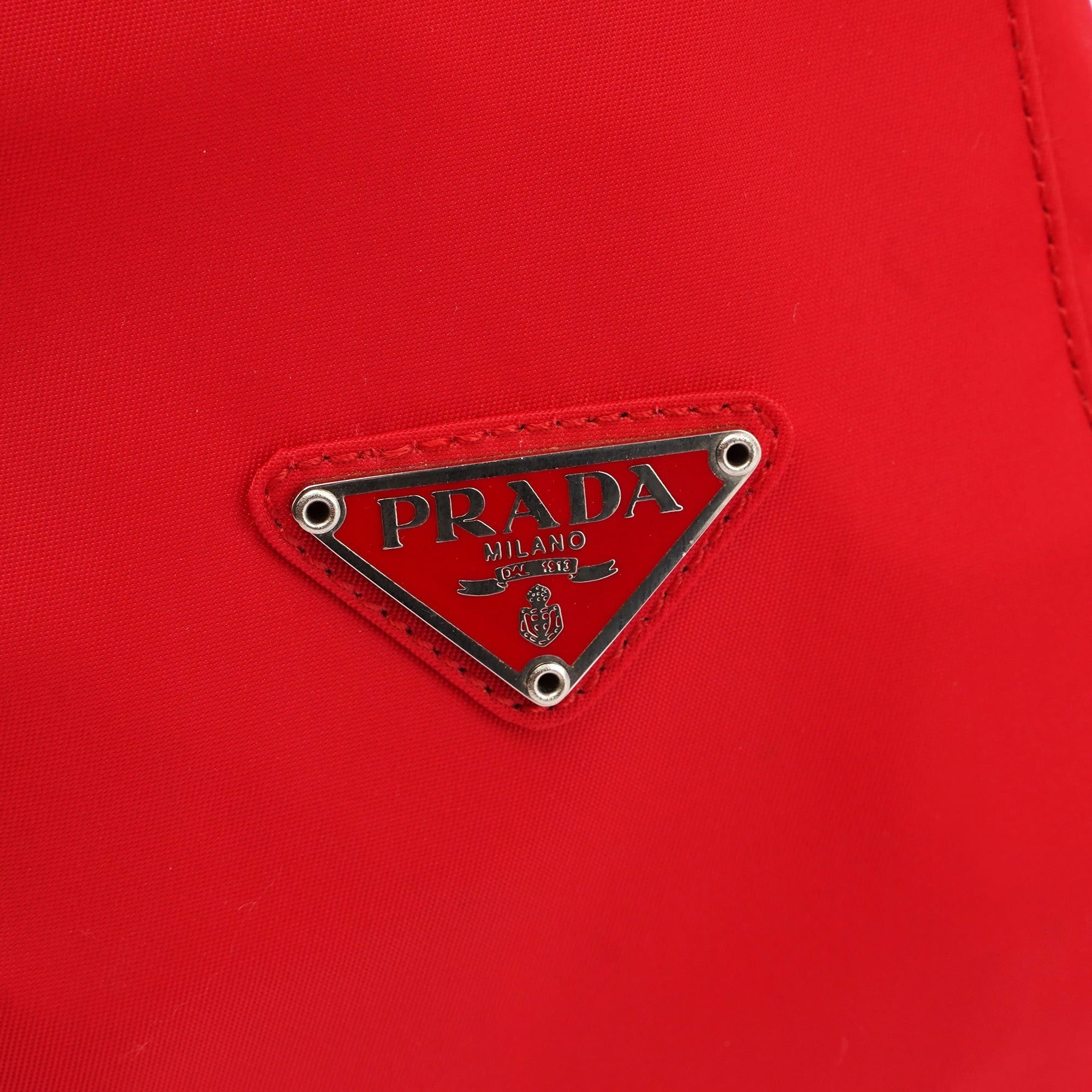 Red Tessuto Plastic Shoulder Bag