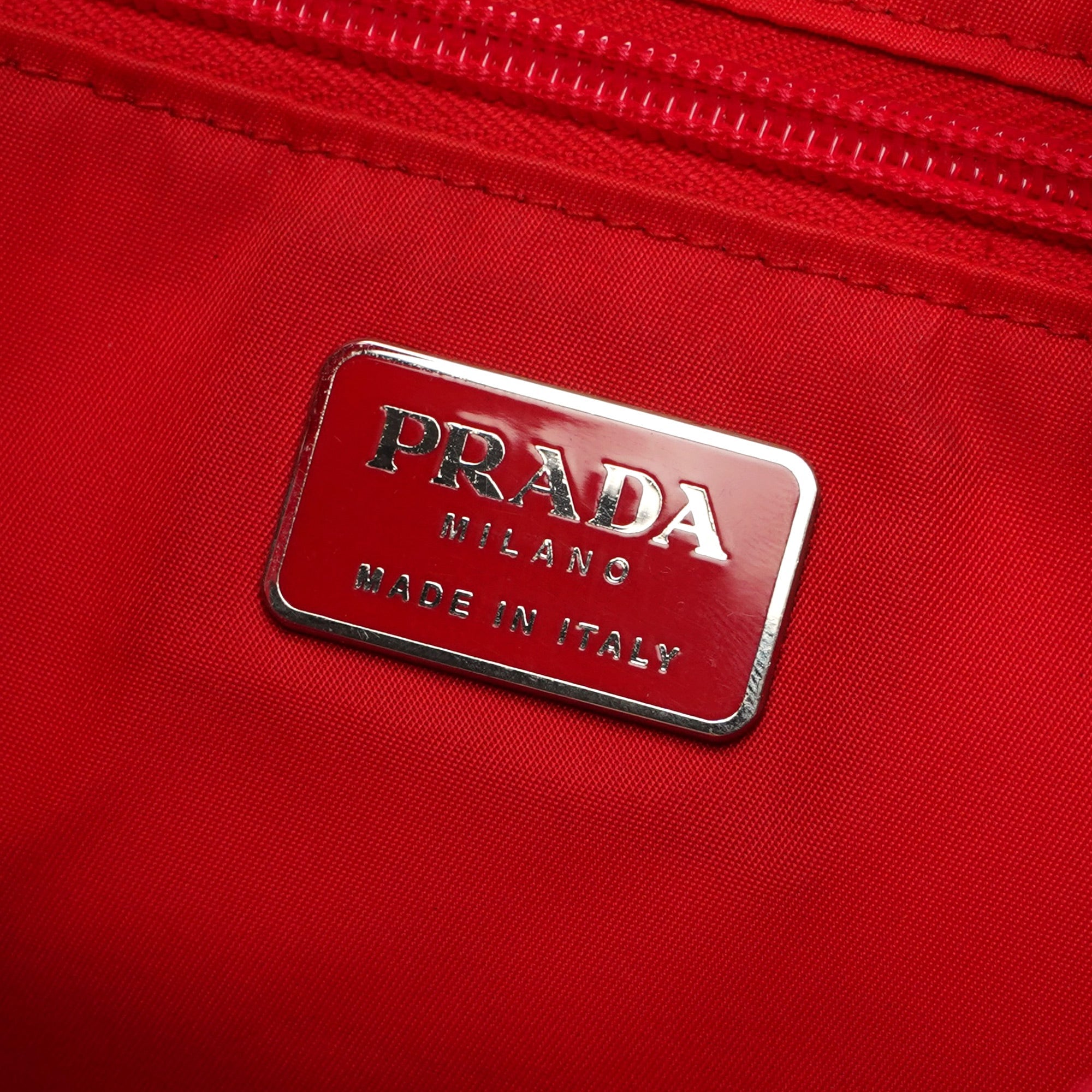 Red Tessuto Plastic Shoulder Bag