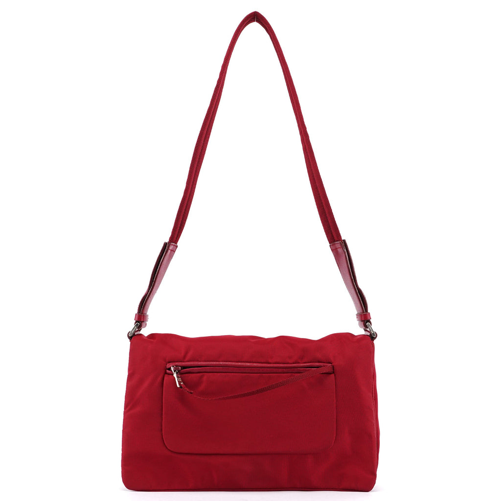 Red Tessuto Shoulder Bag
