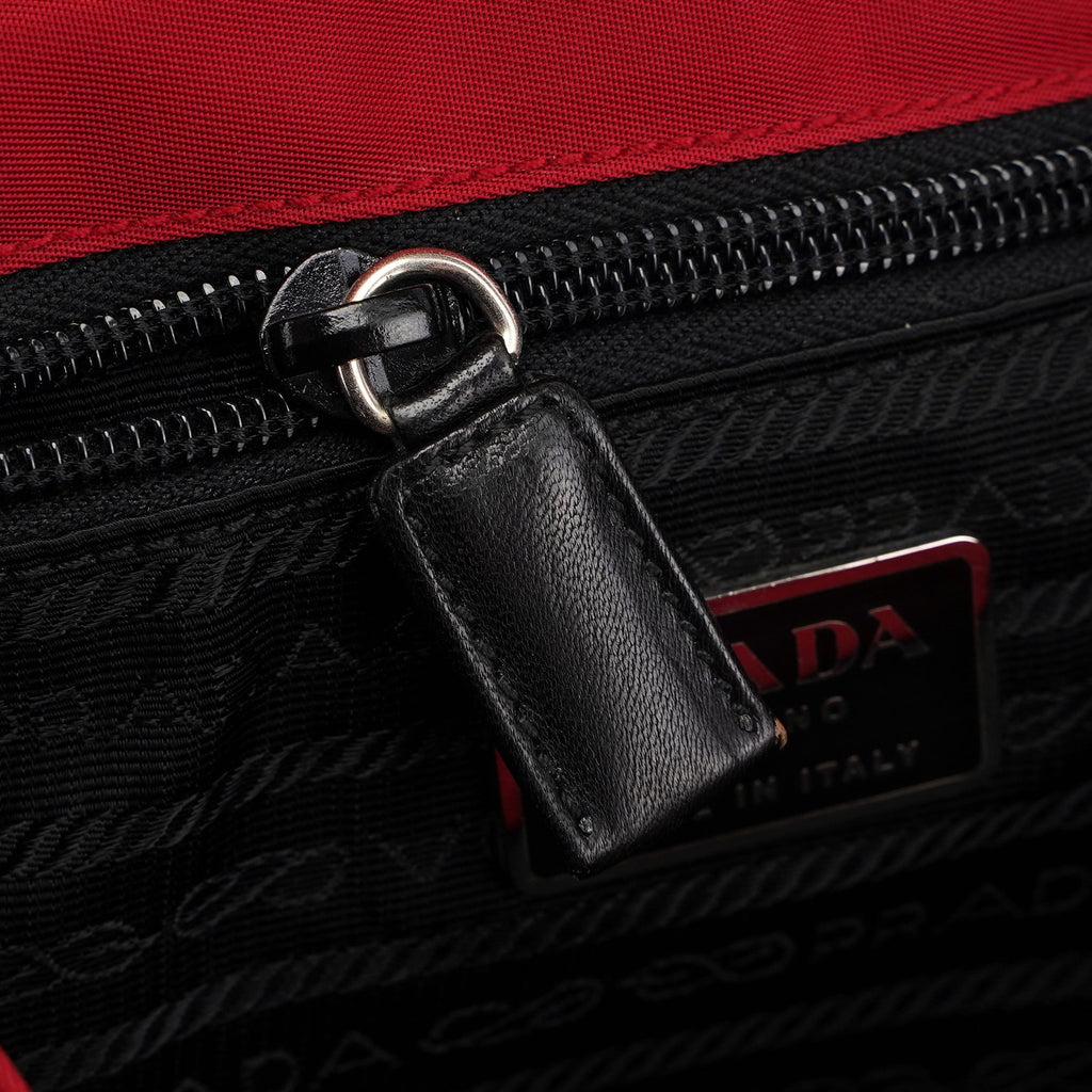 Red Tessuto Shoulder Bag