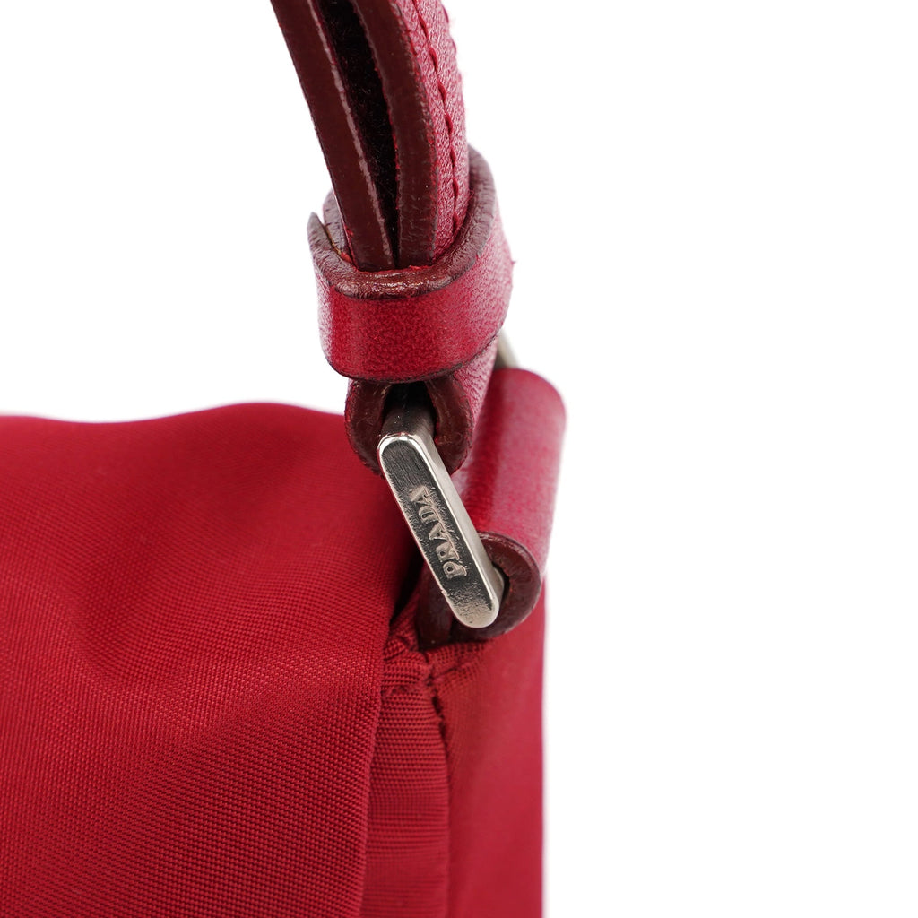 Red Tessuto Shoulder Bag