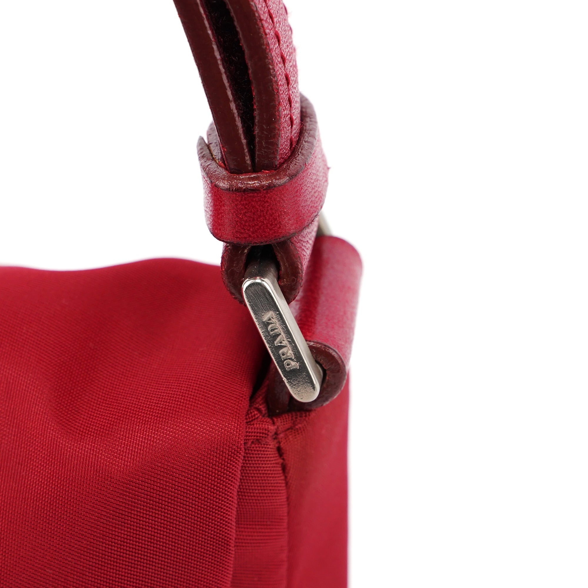 Red Tessuto Shoulder Bag