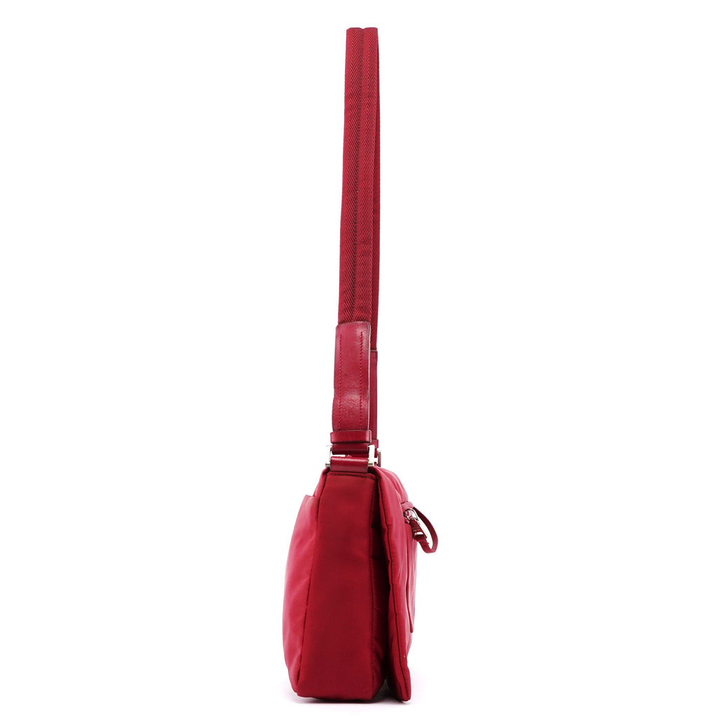 Red Tessuto Shoulder Bag