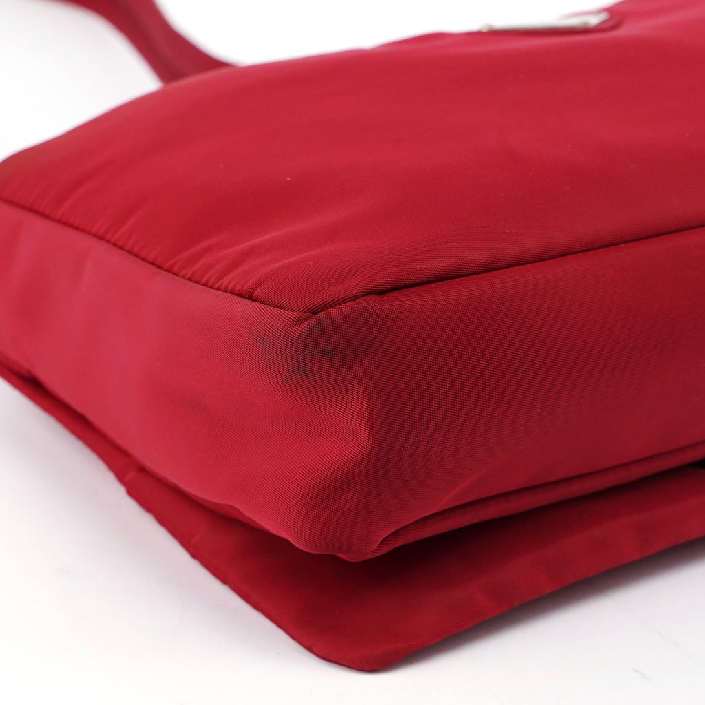 Red Tessuto Shoulder Bag