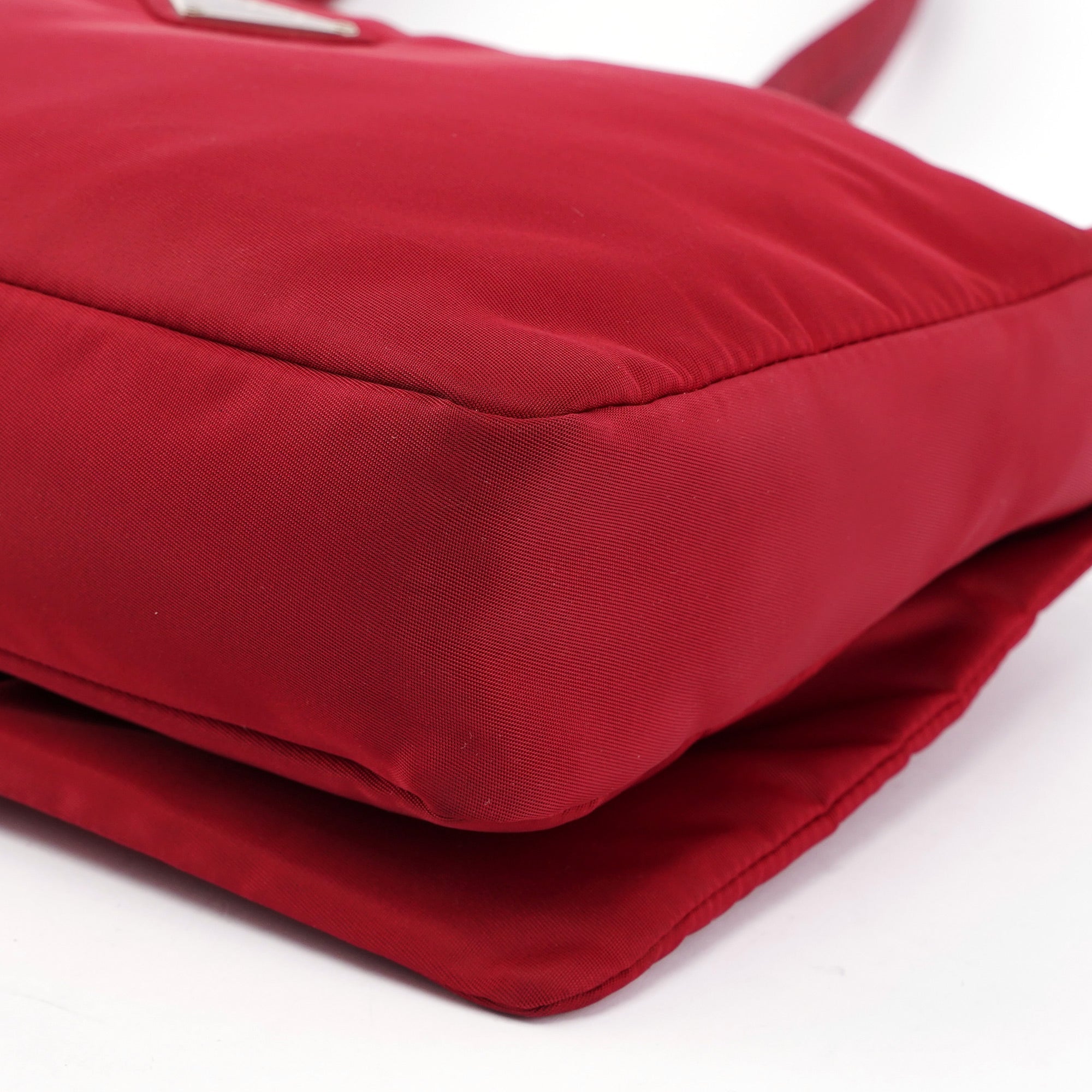 Red Tessuto Shoulder Bag