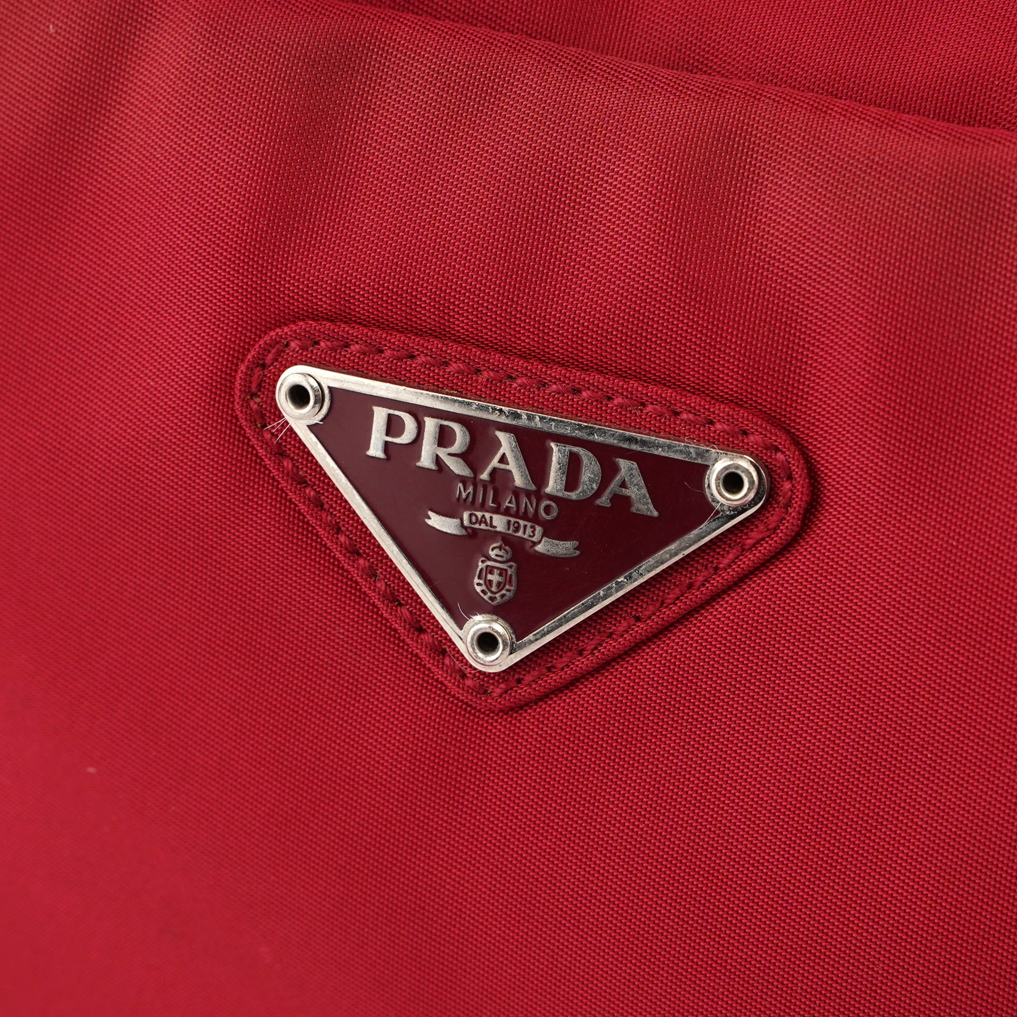 Red Tessuto Shoulder Bag