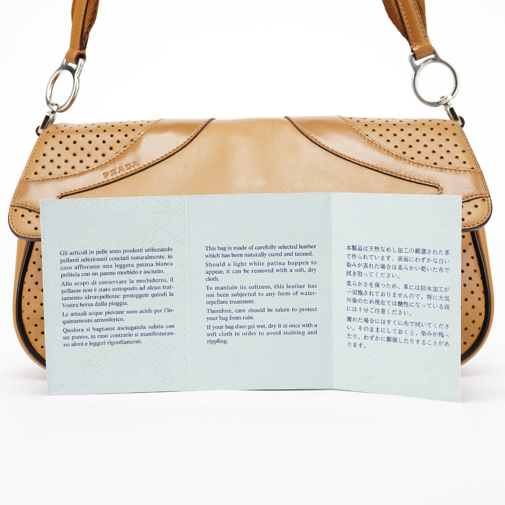 Spring 2000 Beige Calfskin Hobo Shoulder Bag
