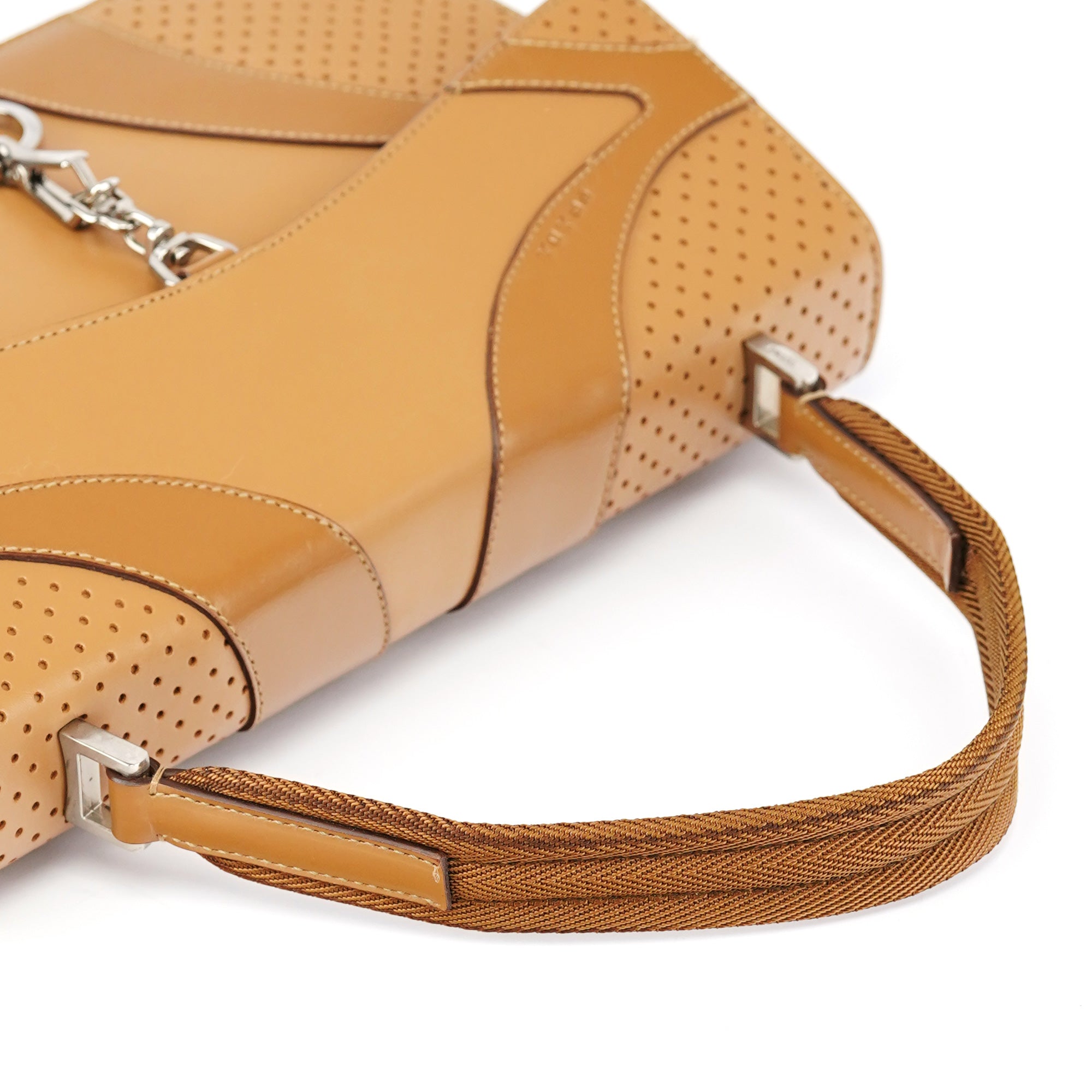 Spring 2000 Beige Calfskin Top Handle Bag