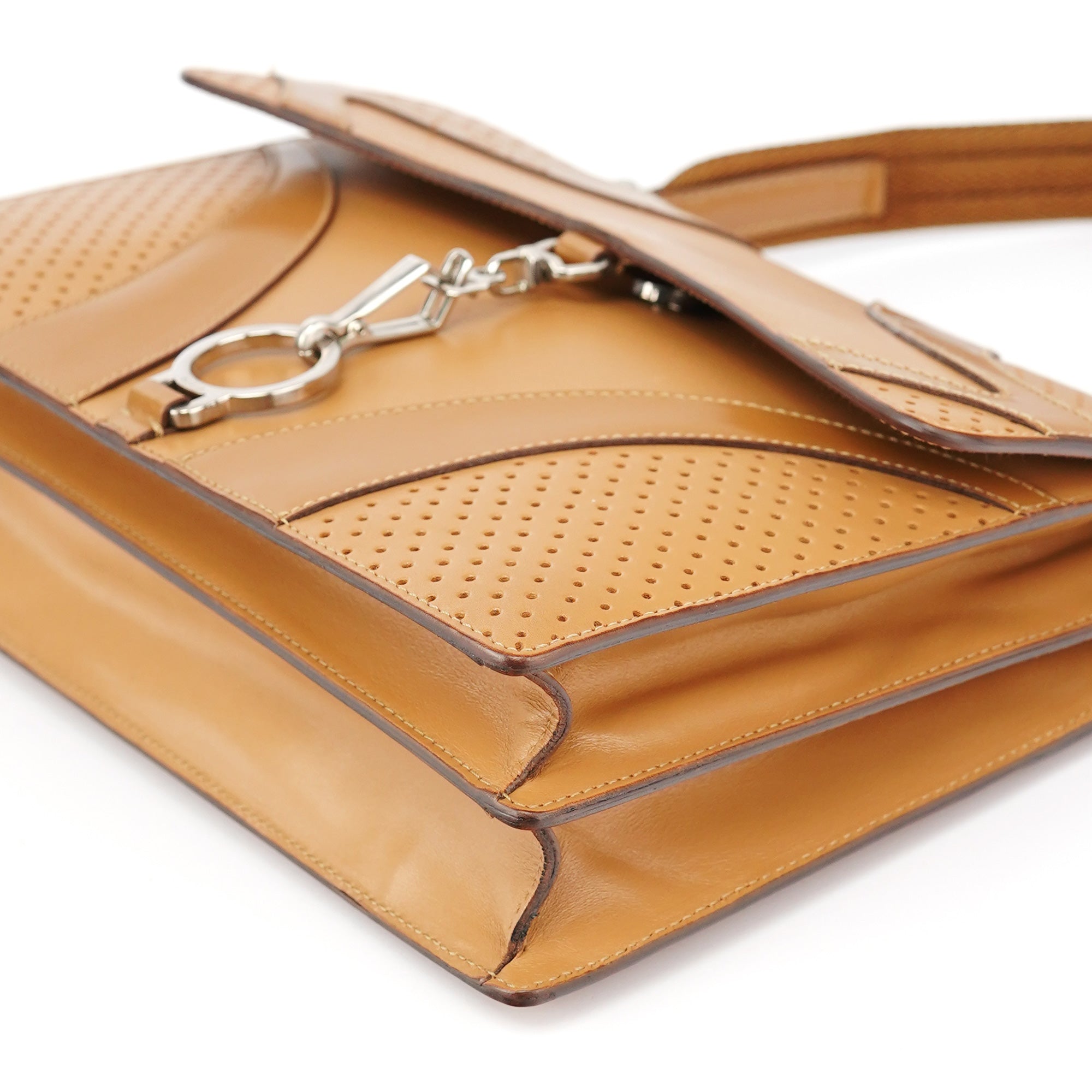 Spring 2000 Beige Calfskin Top Handle Bag
