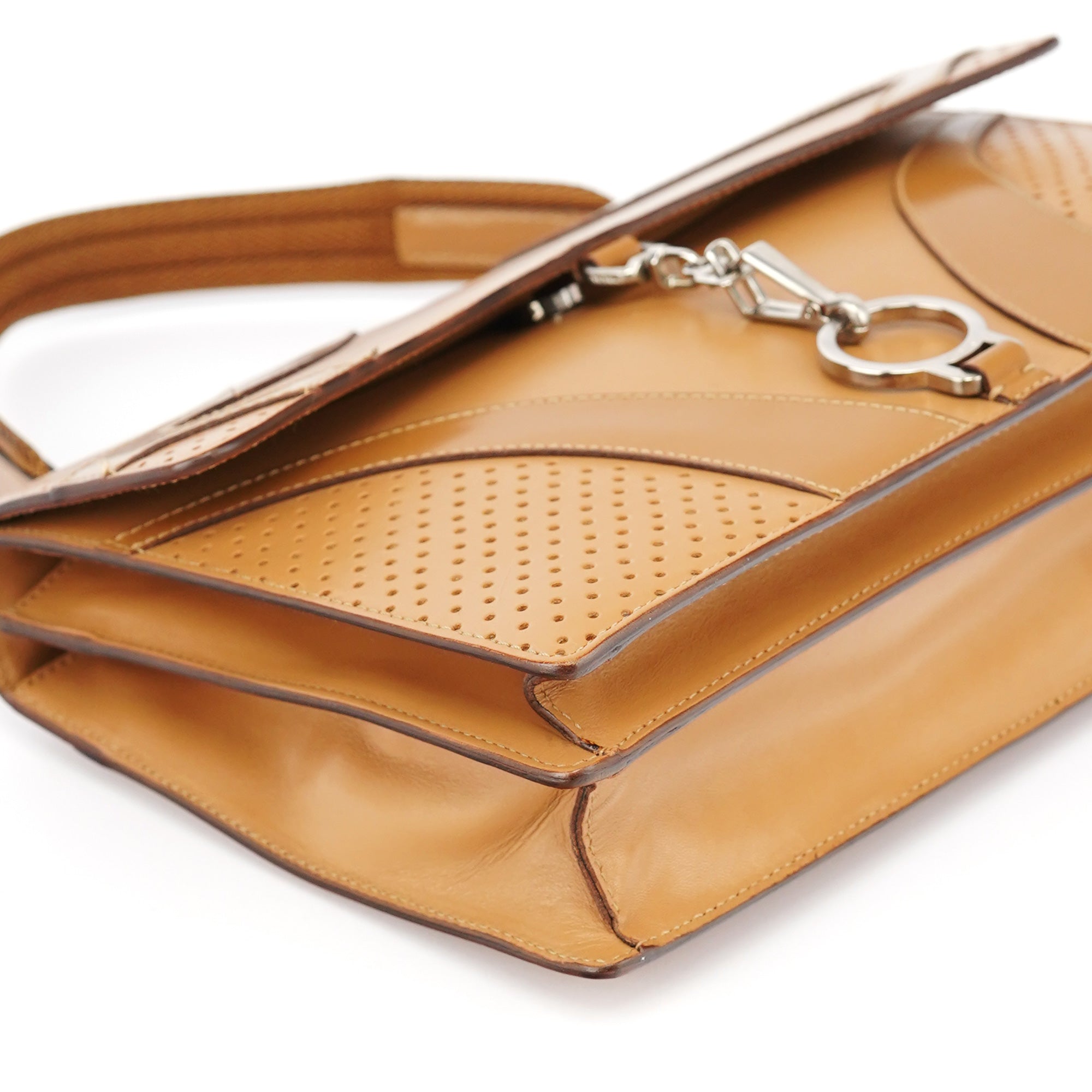 Spring 2000 Beige Calfskin Top Handle Bag