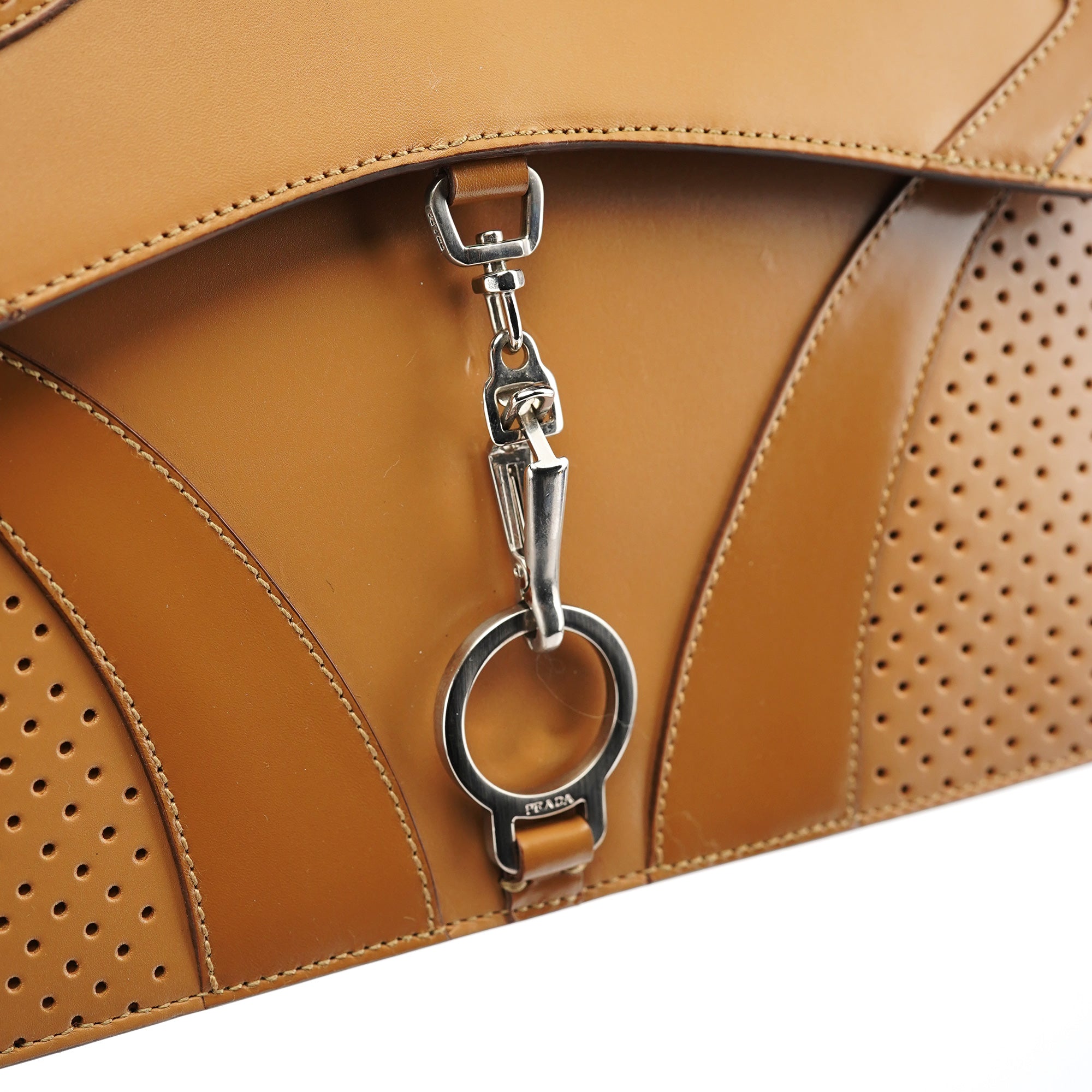 Spring 2000 Beige Calfskin Top Handle Bag